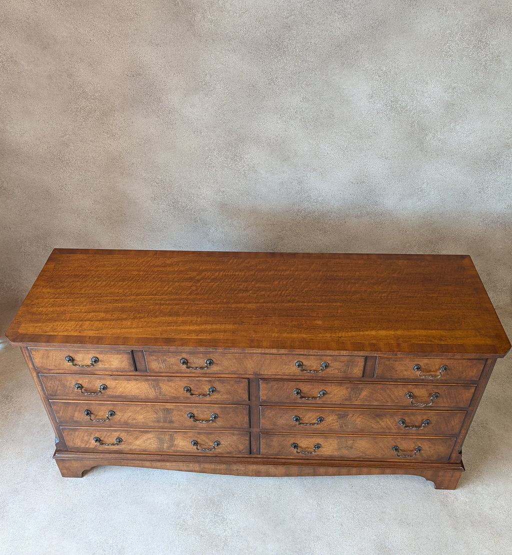 Bevan Funnell Reprodux Mahogany Walnut Chest of Drawers/Sideboard Georgian Style