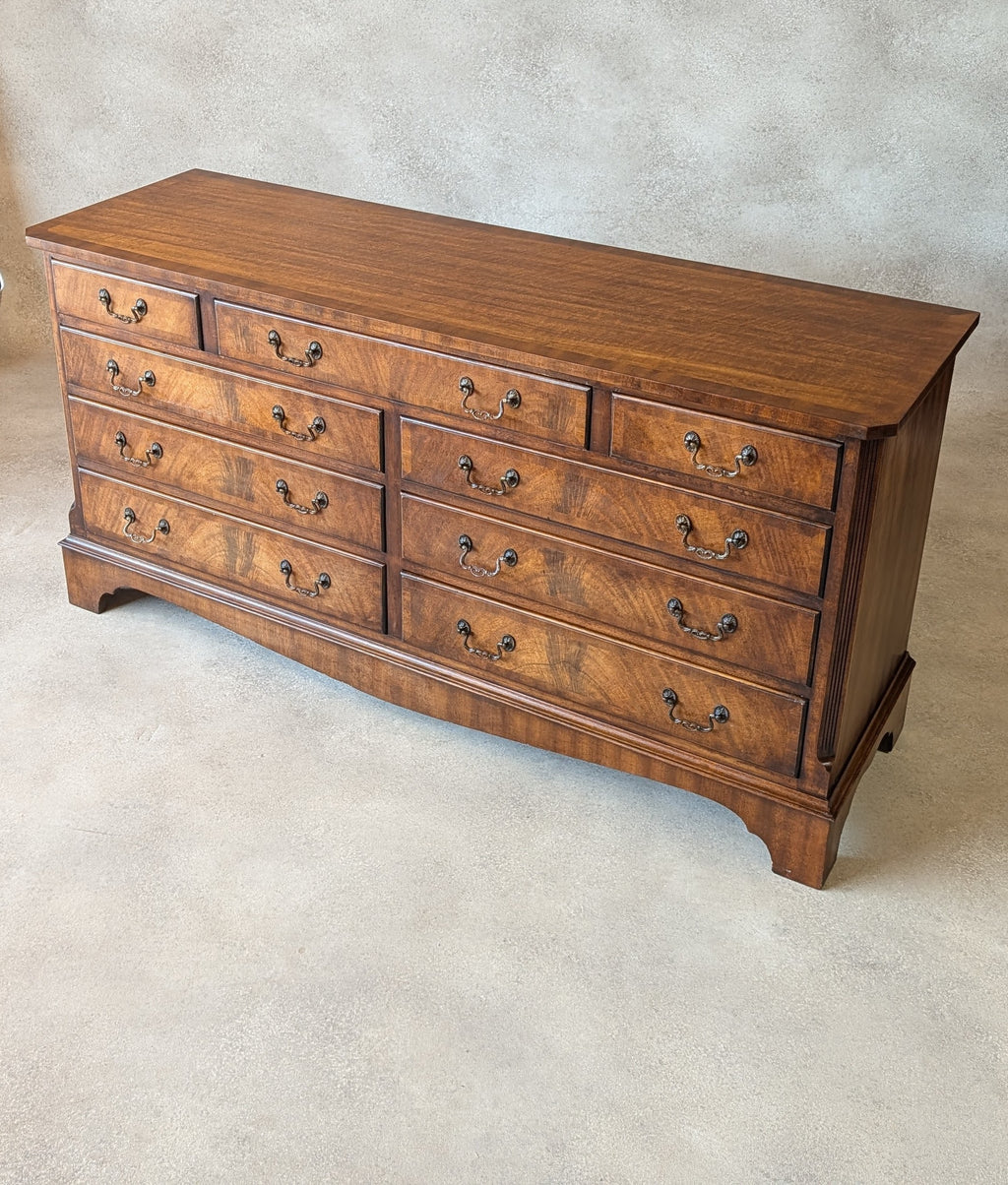 Bevan Funnell Reprodux Mahogany Walnut Chest of Drawers/Sideboard Georgian Style