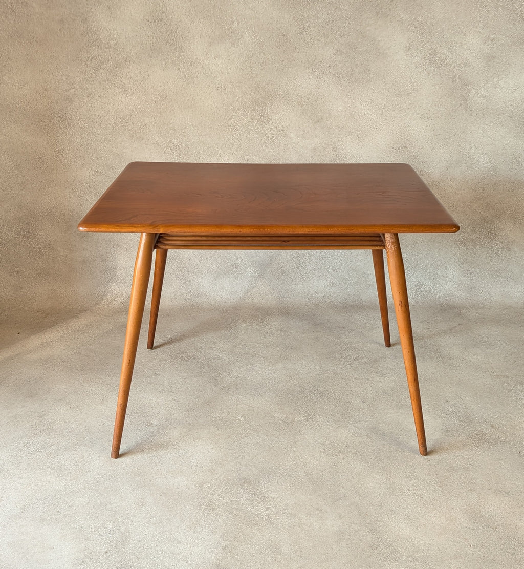 Vintage Ercol 393 Breakfast Table Mid Century Small Elm Dining Table