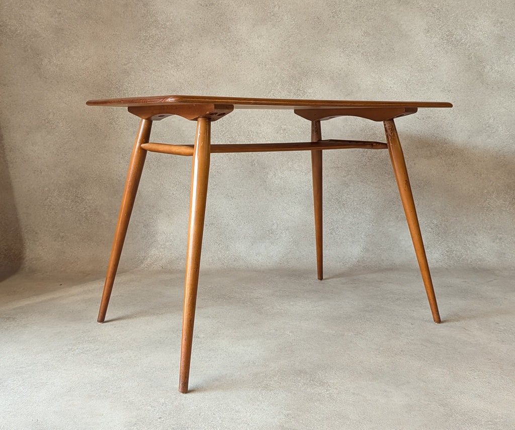 Vintage Ercol 393 Breakfast Table Mid Century Small Elm Dining Table