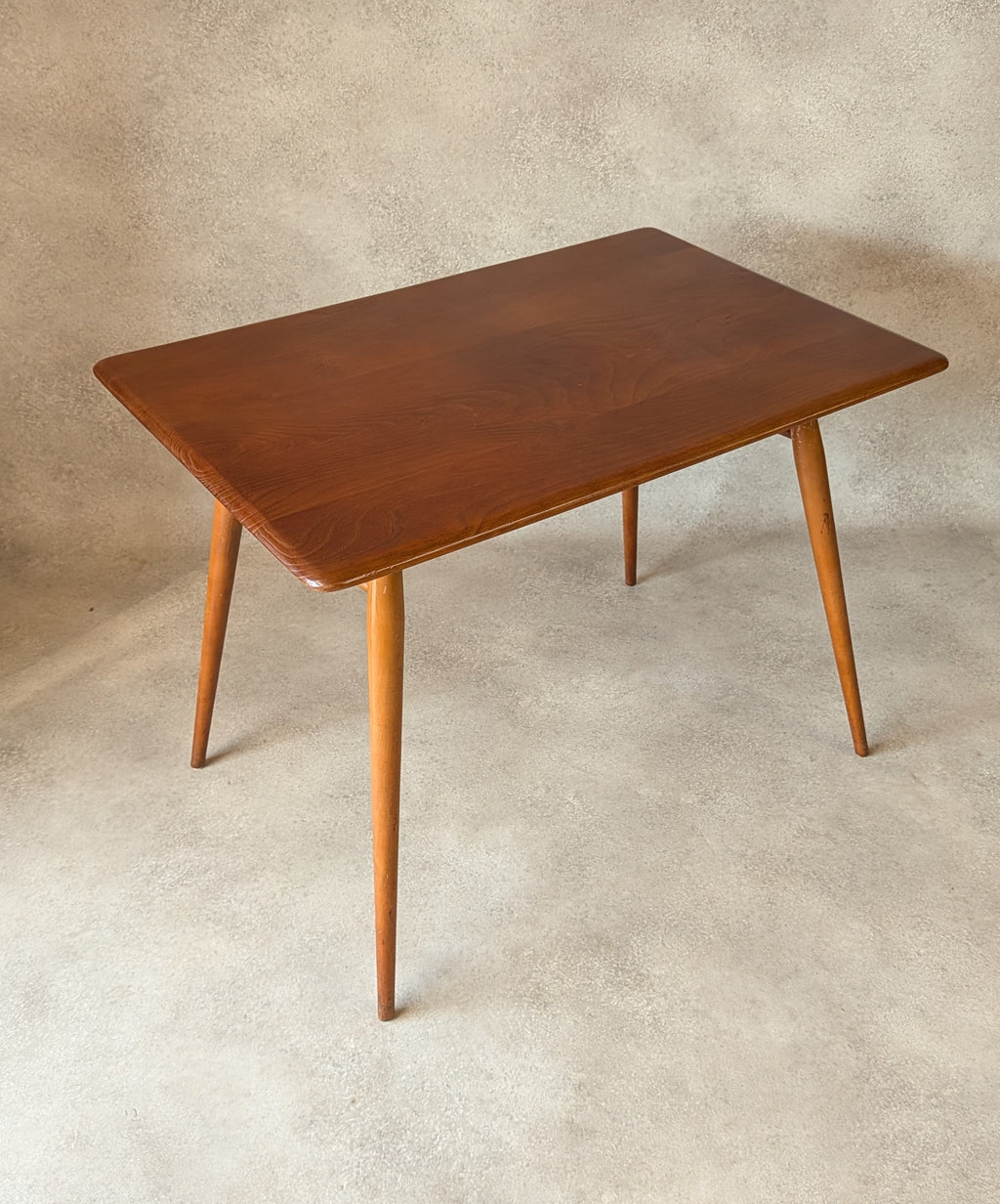 Vintage Ercol 393 Breakfast Table Mid Century Small Elm Dining Table