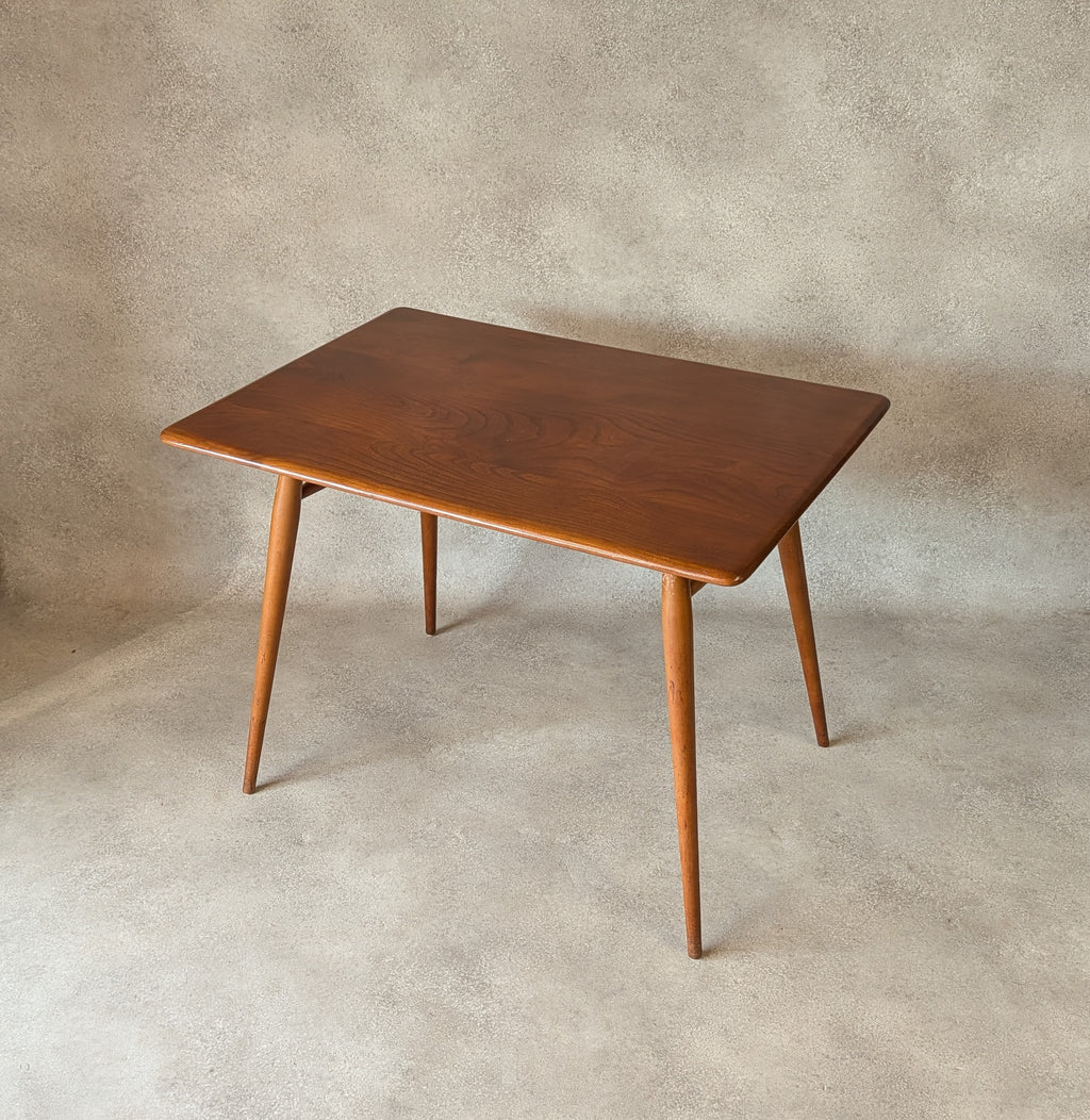 Vintage Ercol 393 Breakfast Table Mid Century Small Elm Dining Table
