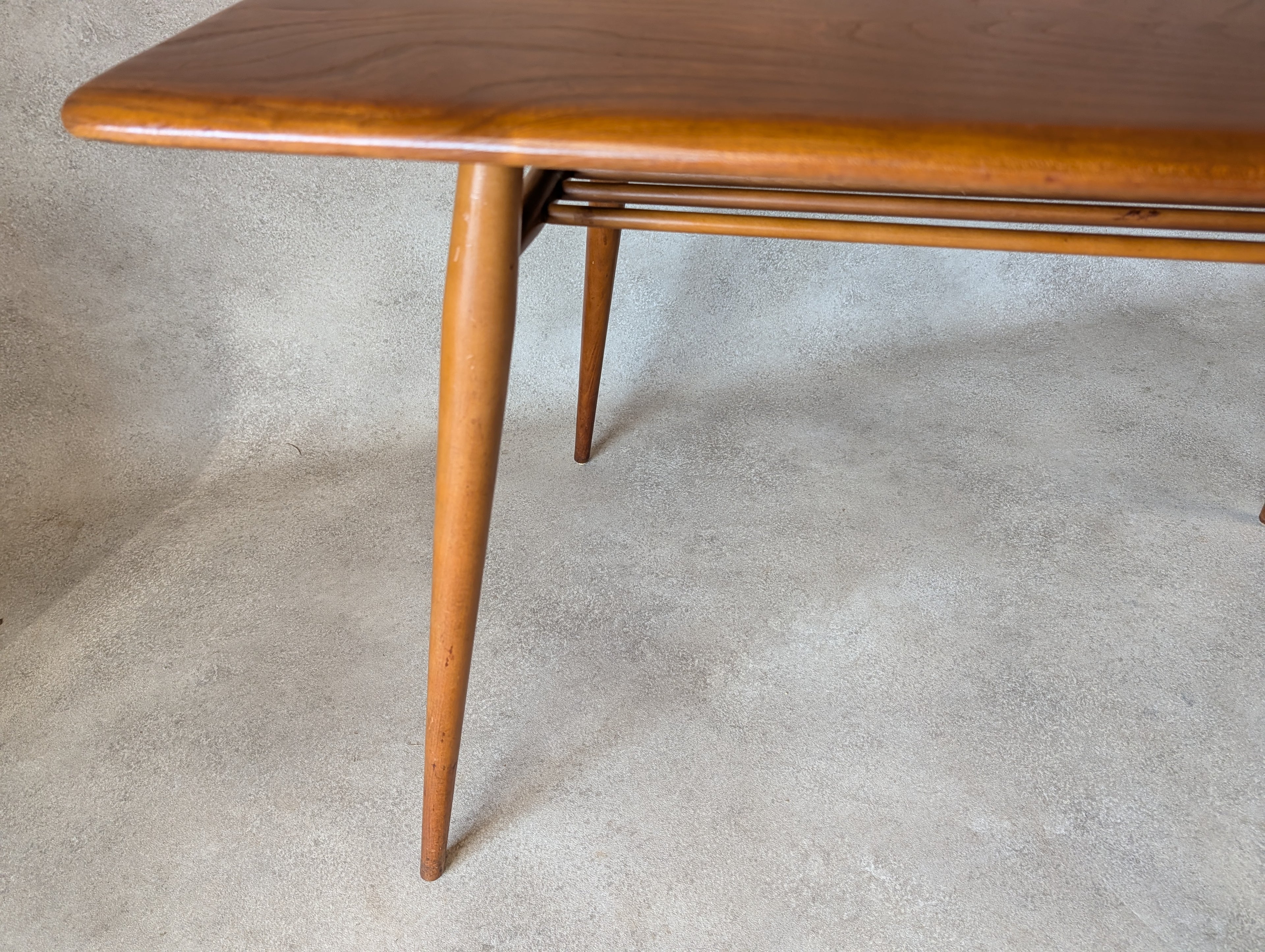 Vintage Ercol 393 Breakfast Table Mid Century Small Elm Dining Table