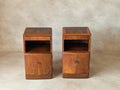 Pair Of Lebus Art Deco Walnut Bedside Cabinets 1930s/40s  Nightstands