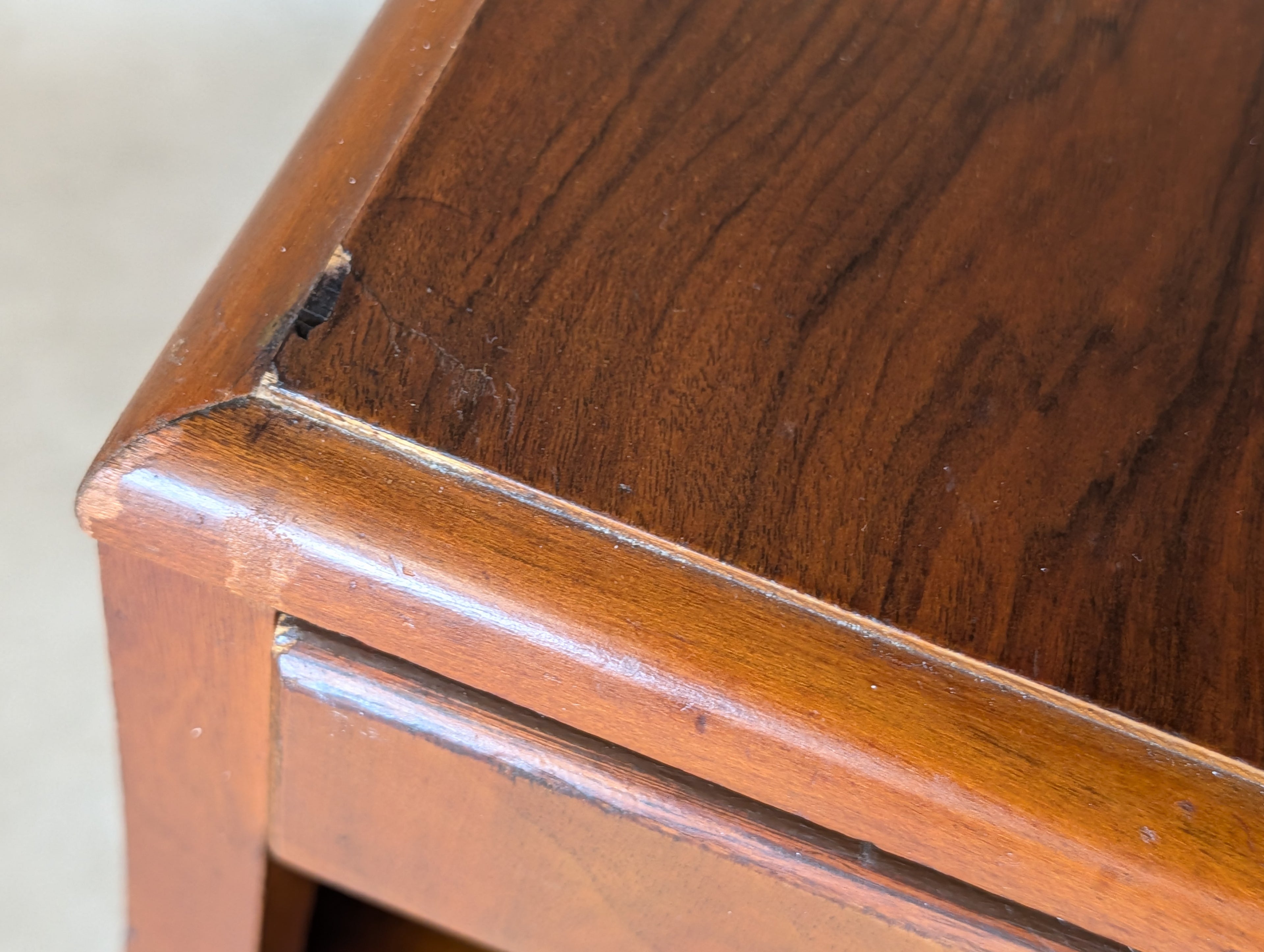 Pair Of Lebus Art Deco Walnut Bedside Cabinets 1930s/40s  Nightstands
