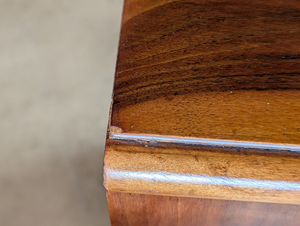 Pair Of Lebus Art Deco Walnut Bedside Cabinets 1930s/40s  Nightstands