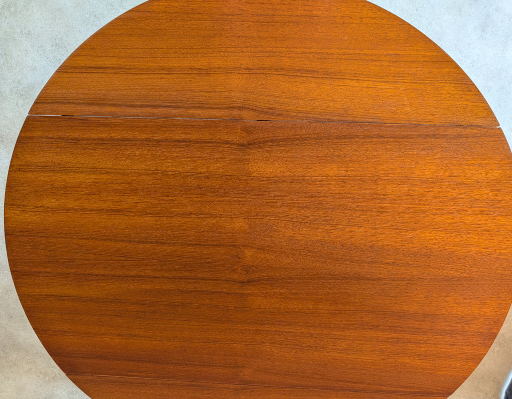 Mid Century Teak Drop Leaf Dining Table 1960s