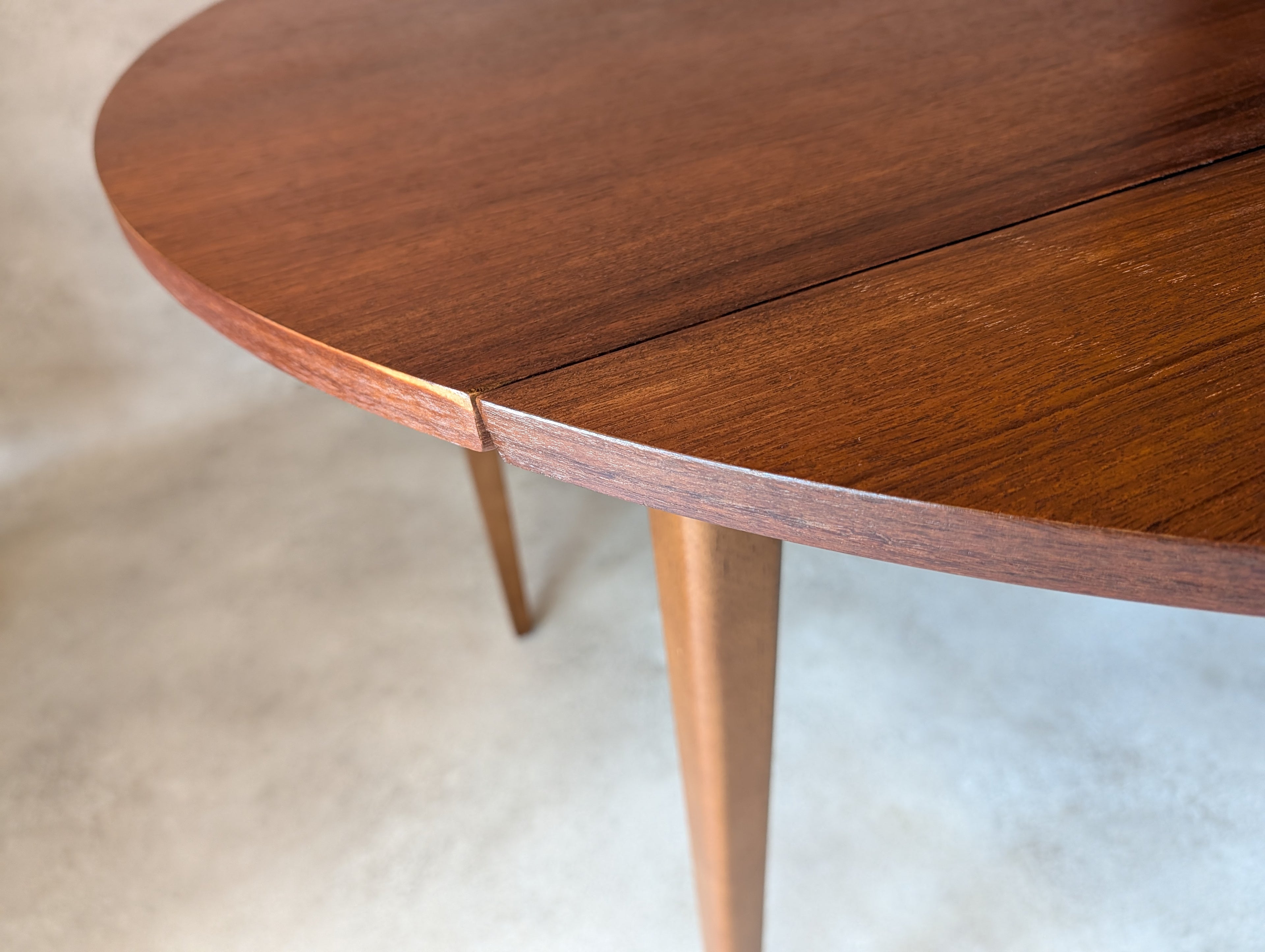 Mid Century Teak Drop Leaf Dining Table 1960s