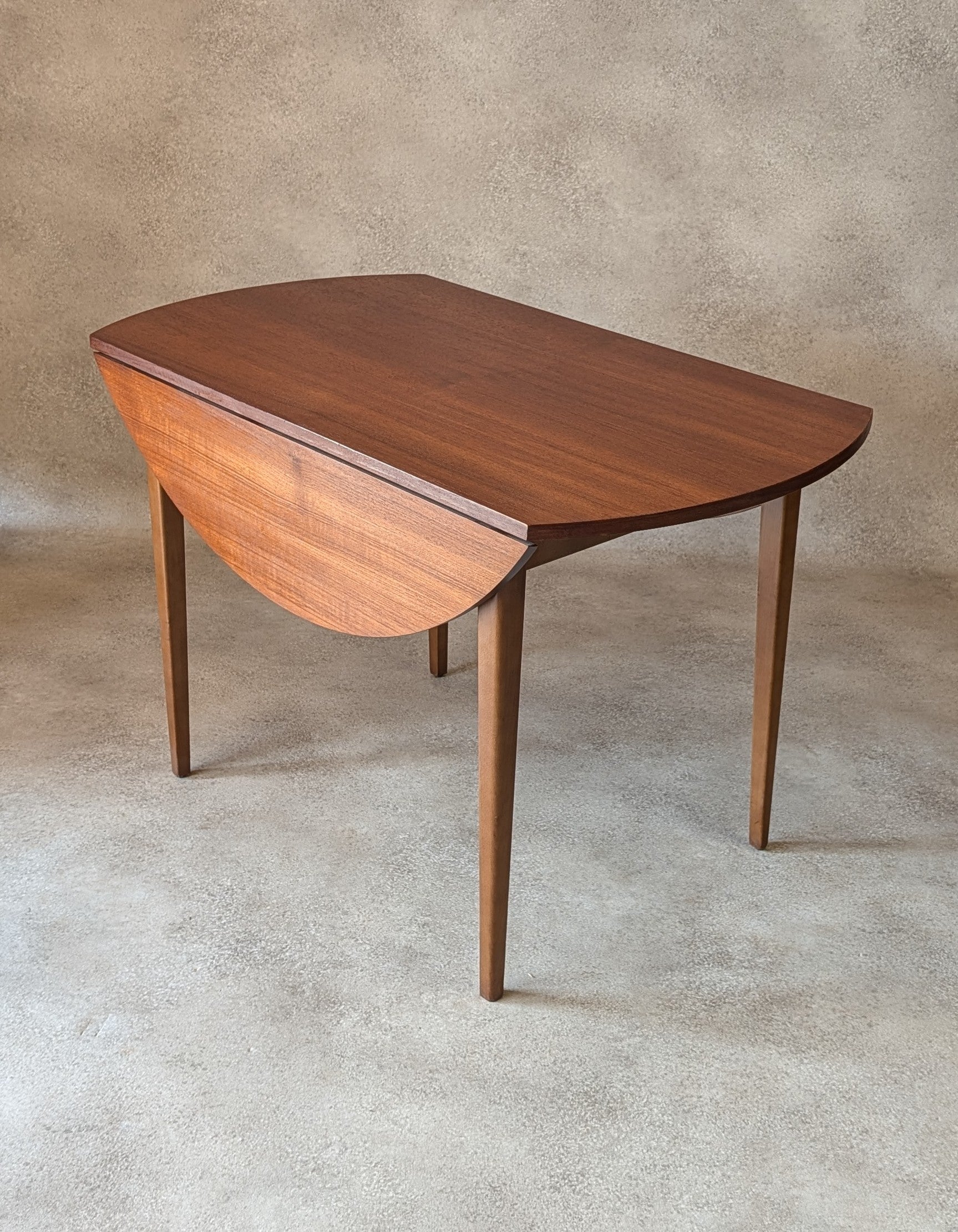 Mid Century Teak Drop Leaf Dining Table 1960s