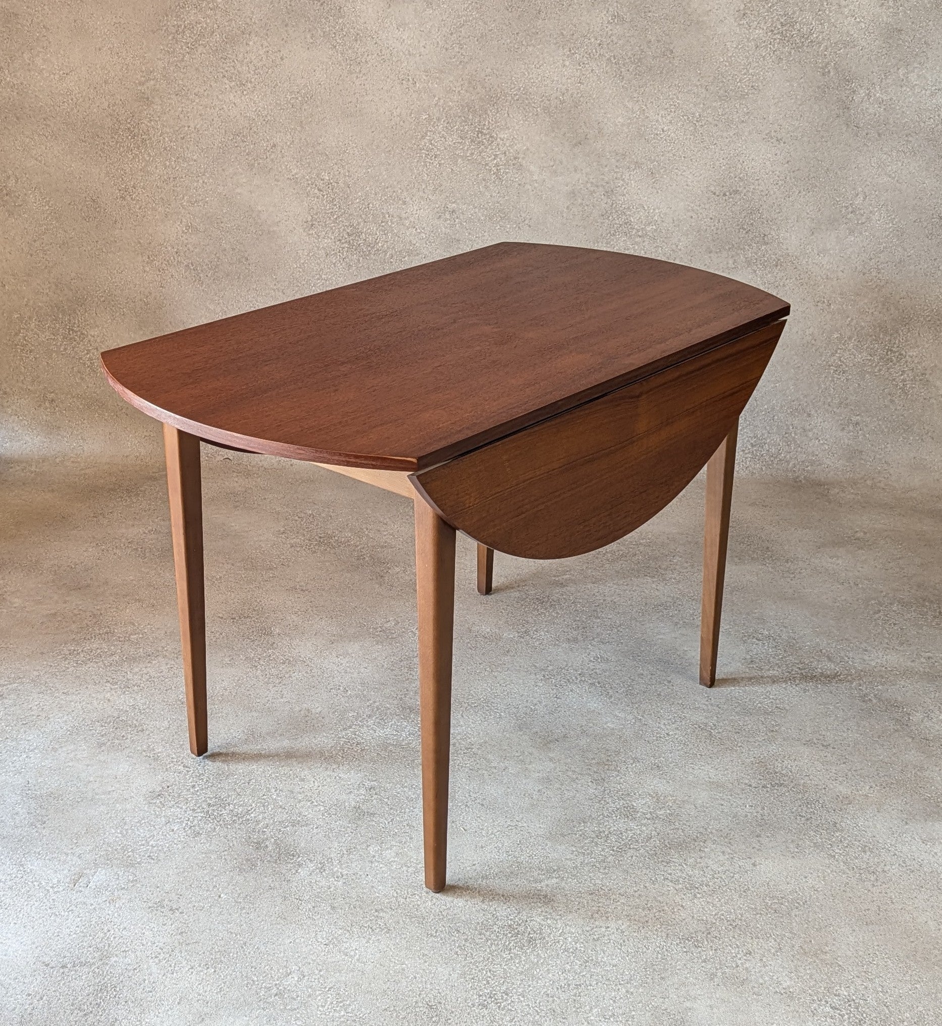 Mid Century Teak Drop Leaf Dining Table 1960s