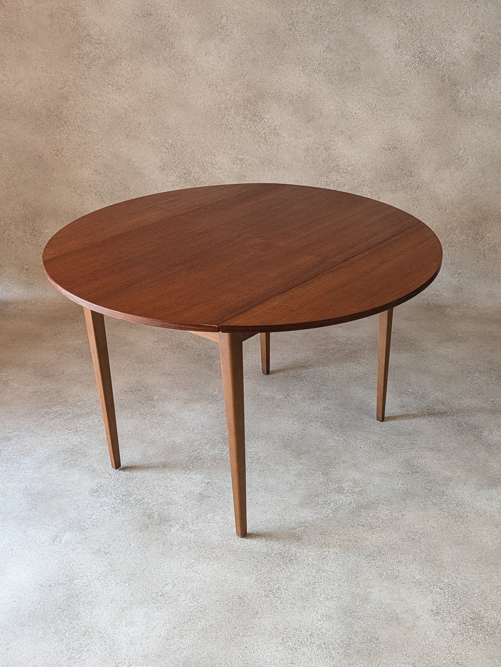 Mid Century Teak Drop Leaf Dining Table 1960s