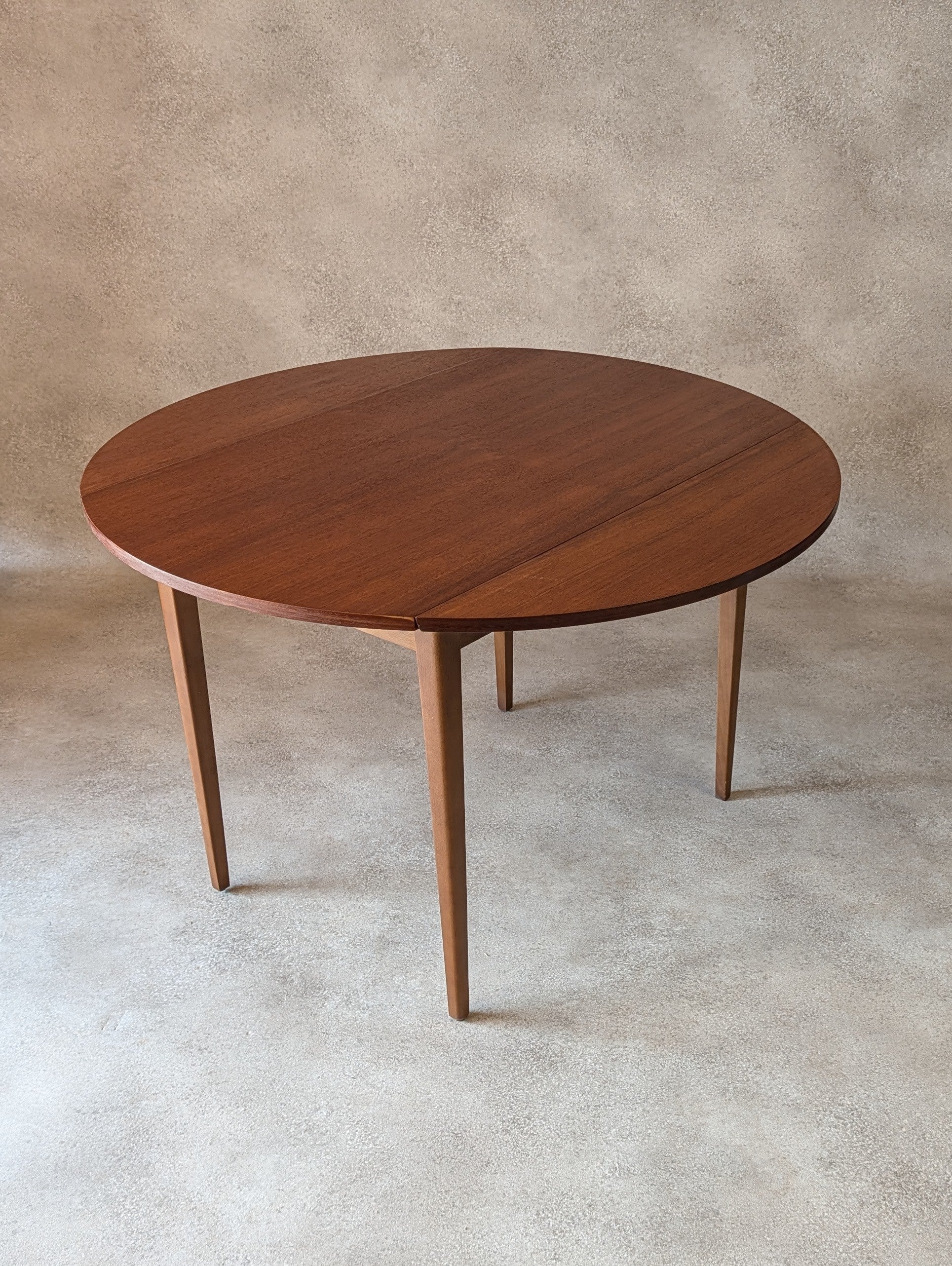 Mid Century Teak Drop Leaf Dining Table 1960s