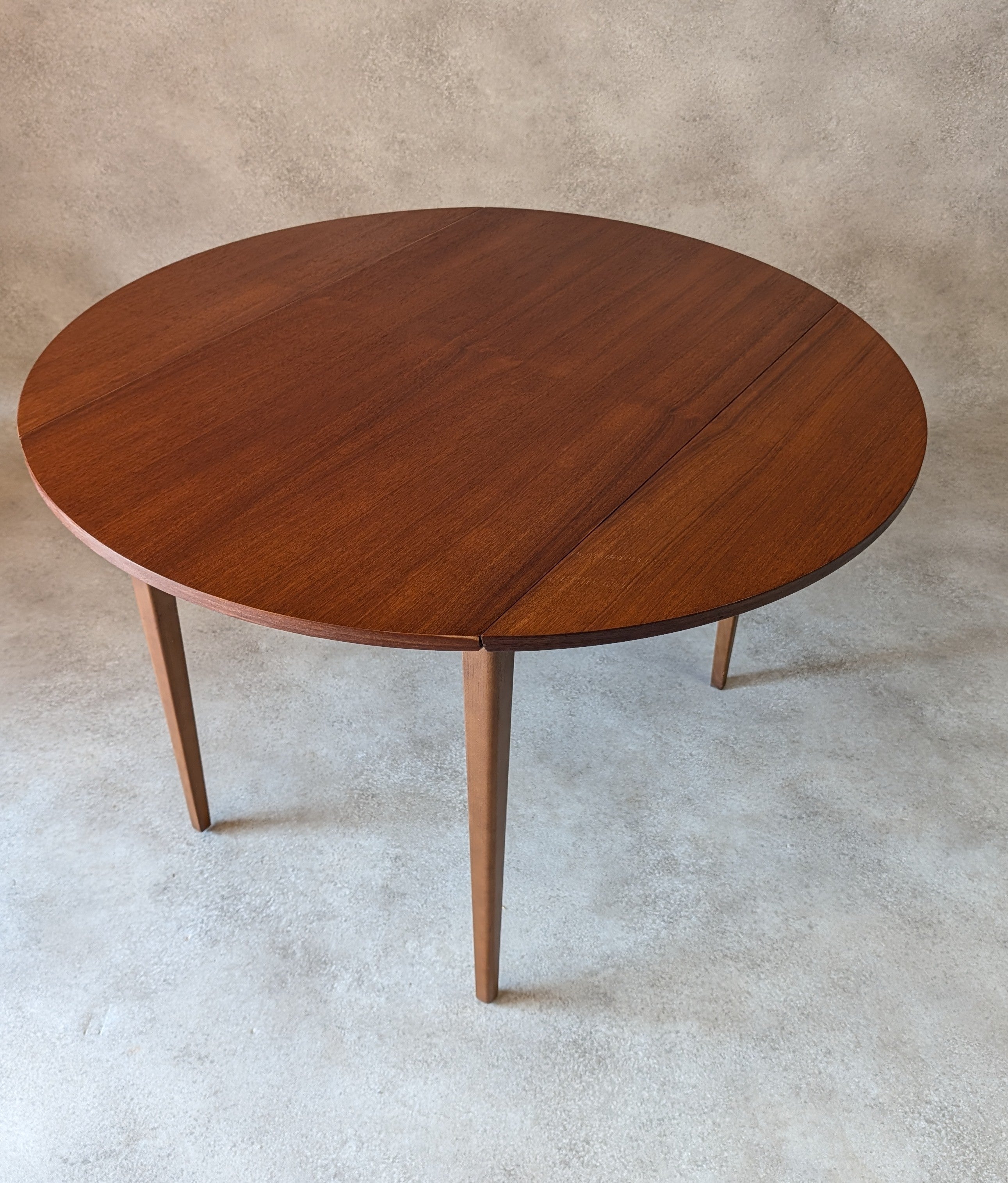 Mid Century Teak Drop Leaf Dining Table 1960s