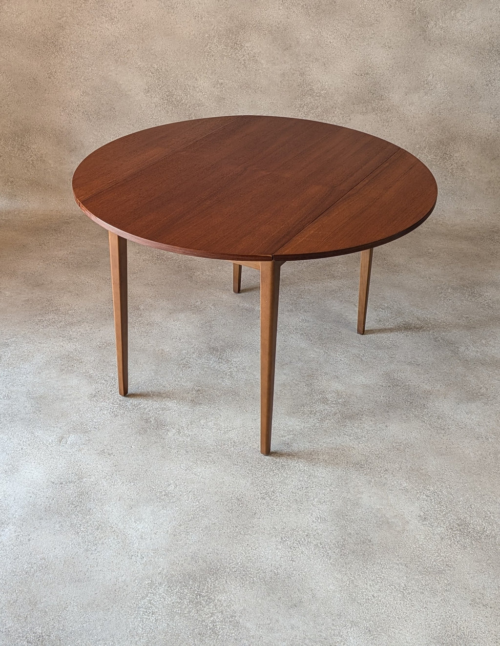 Mid Century Teak Drop Leaf Dining Table 1960s