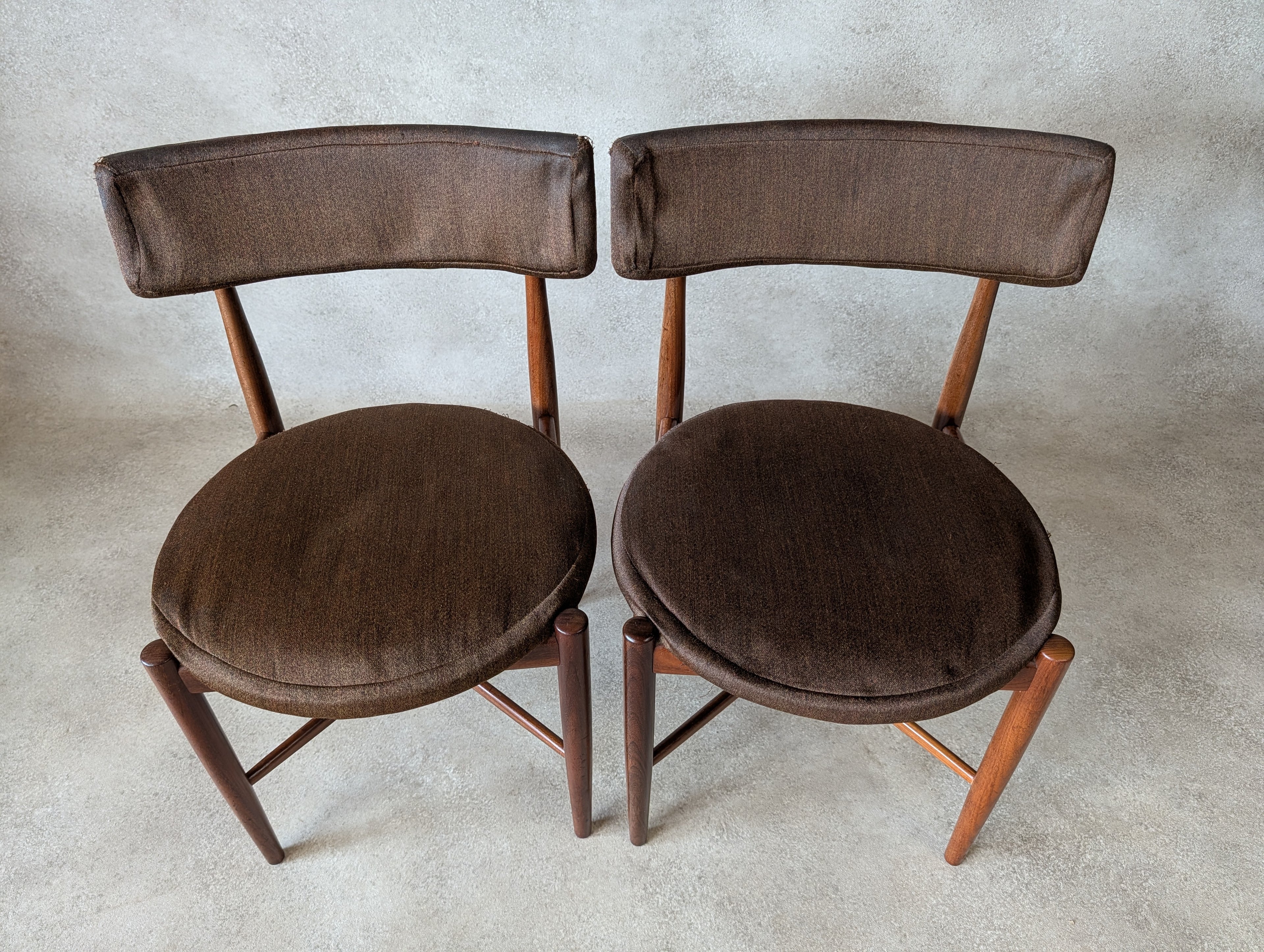 Set Of 4 Mid Century G Plan Fresco VB Wilkins Teak Dining Chairs