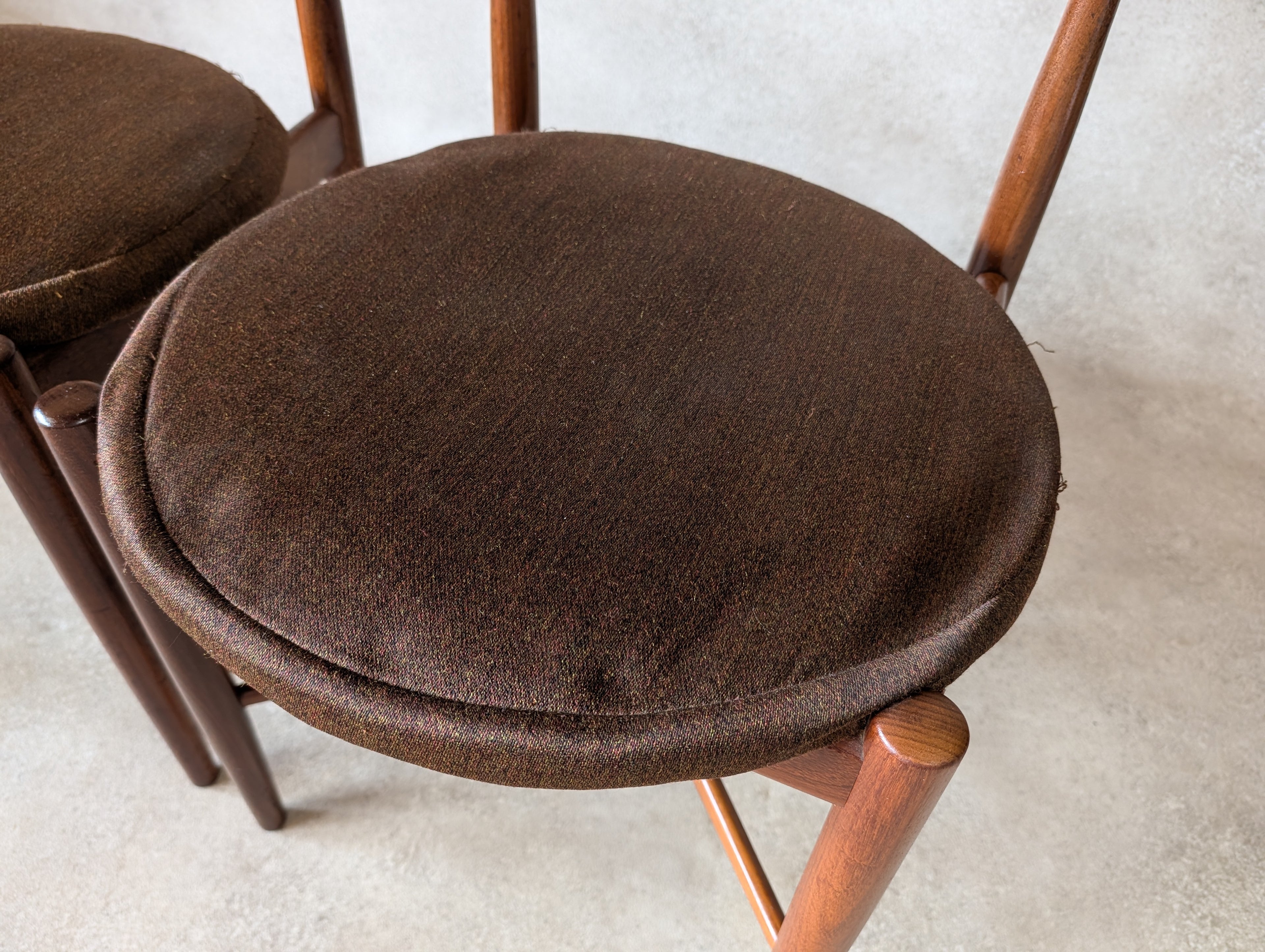 Set Of 4 Mid Century G Plan Fresco VB Wilkins Teak Dining Chairs