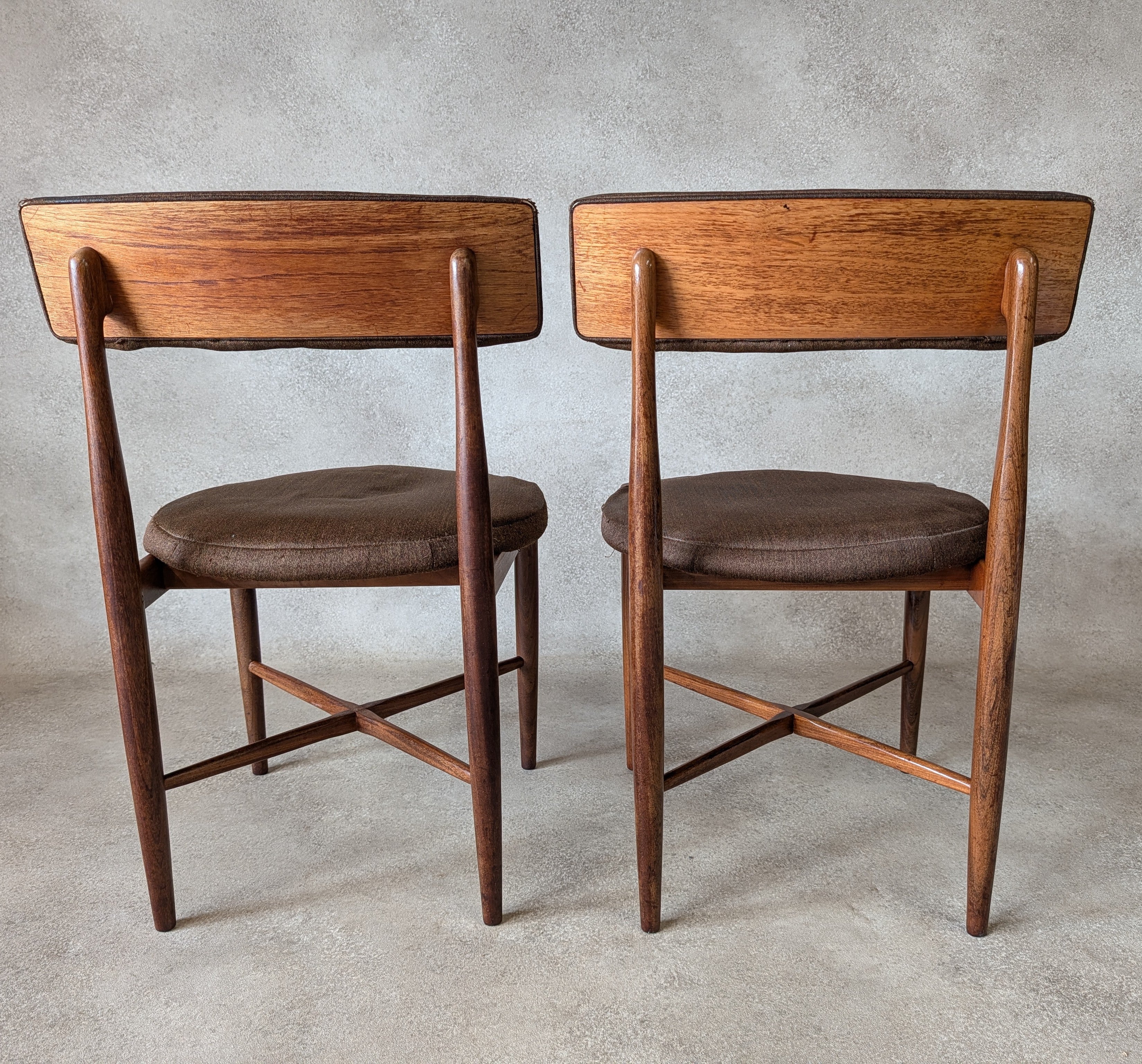Set Of 4 Mid Century G Plan Fresco VB Wilkins Teak Dining Chairs