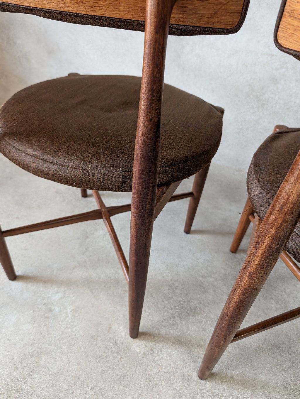 Set Of 4 Mid Century G Plan Fresco VB Wilkins Teak Dining Chairs