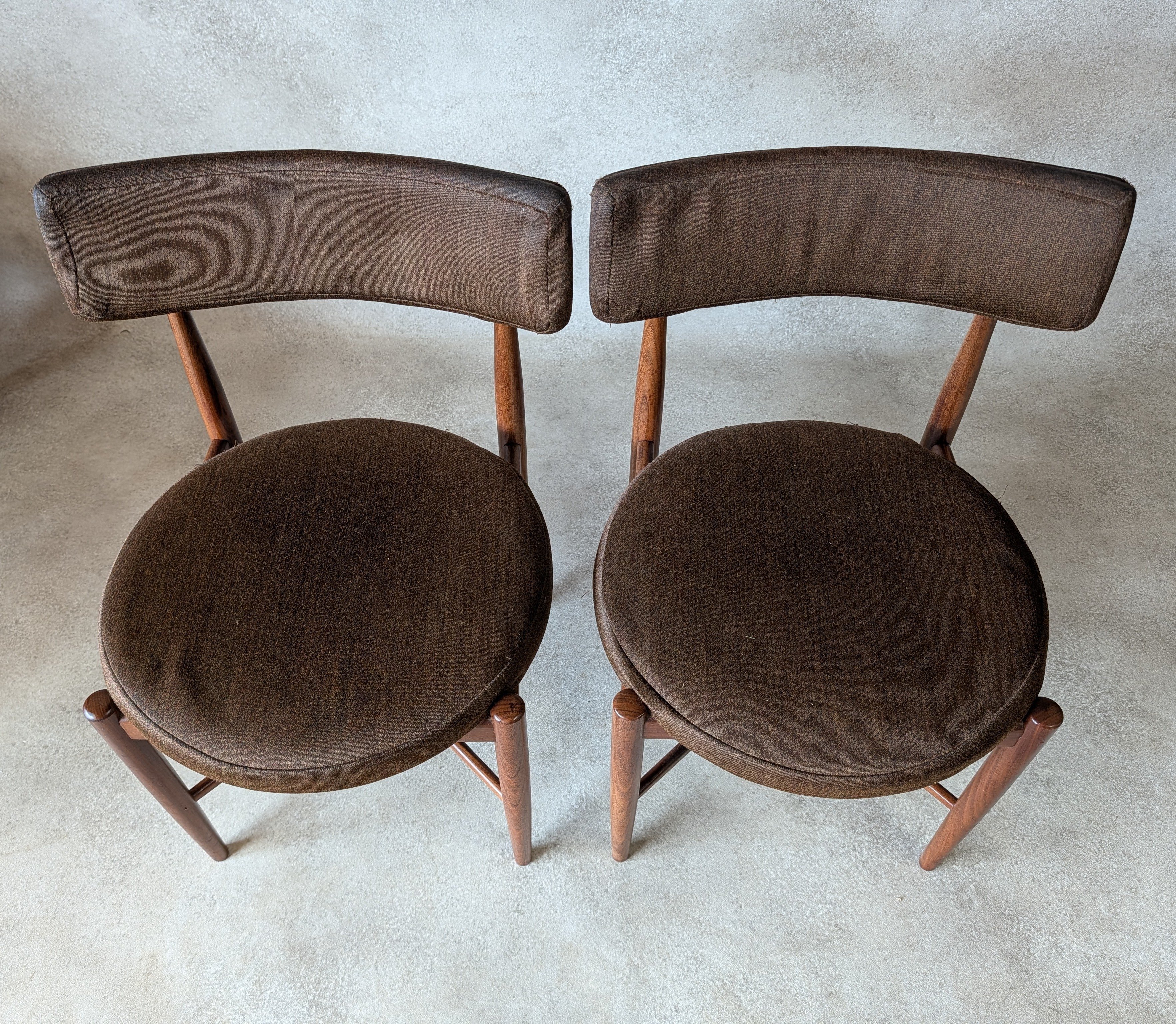 Set Of 4 Mid Century G Plan Fresco VB Wilkins Teak Dining Chairs