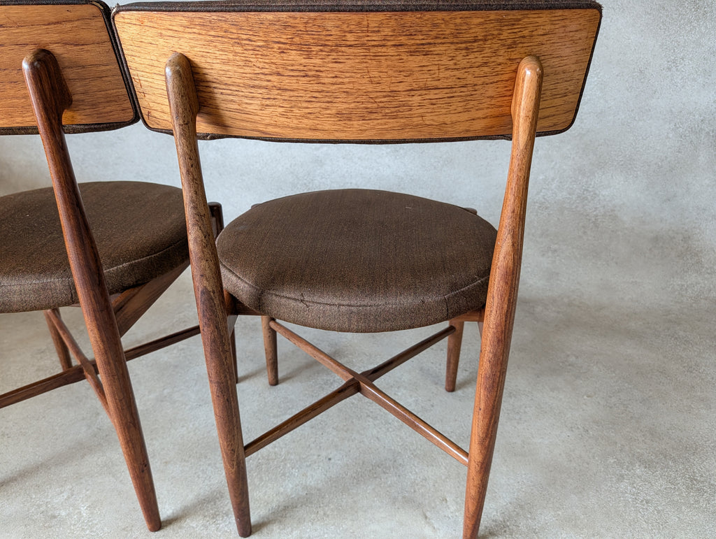 Set Of 4 Mid Century G Plan Fresco VB Wilkins Teak Dining Chairs