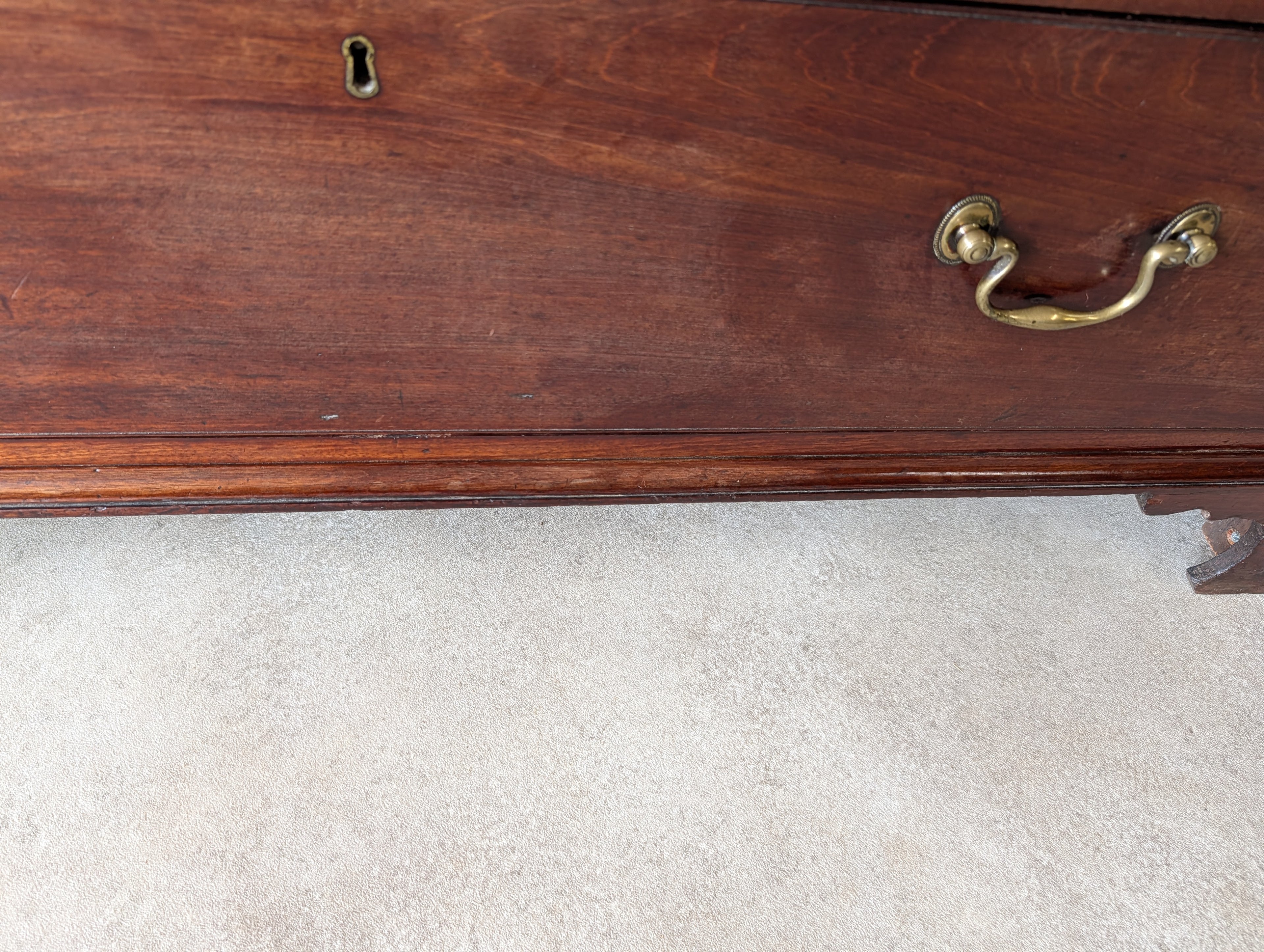 Antique Mahogany George III Secretaire Chest / Georgian Chest Of Drawers