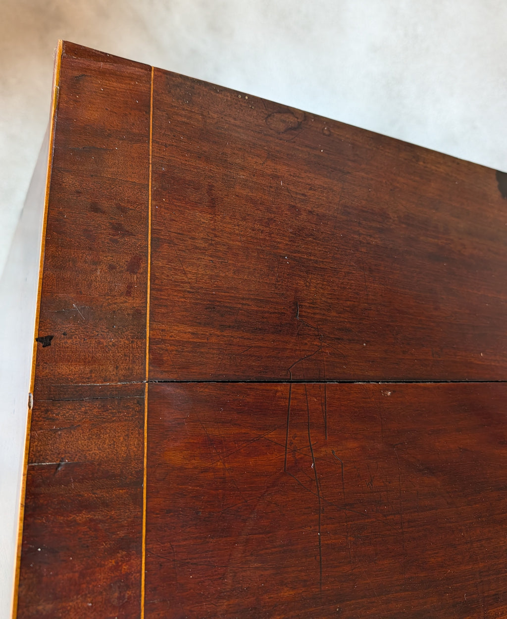 Antique Mahogany George III Secretaire Chest / Georgian Chest Of Drawers