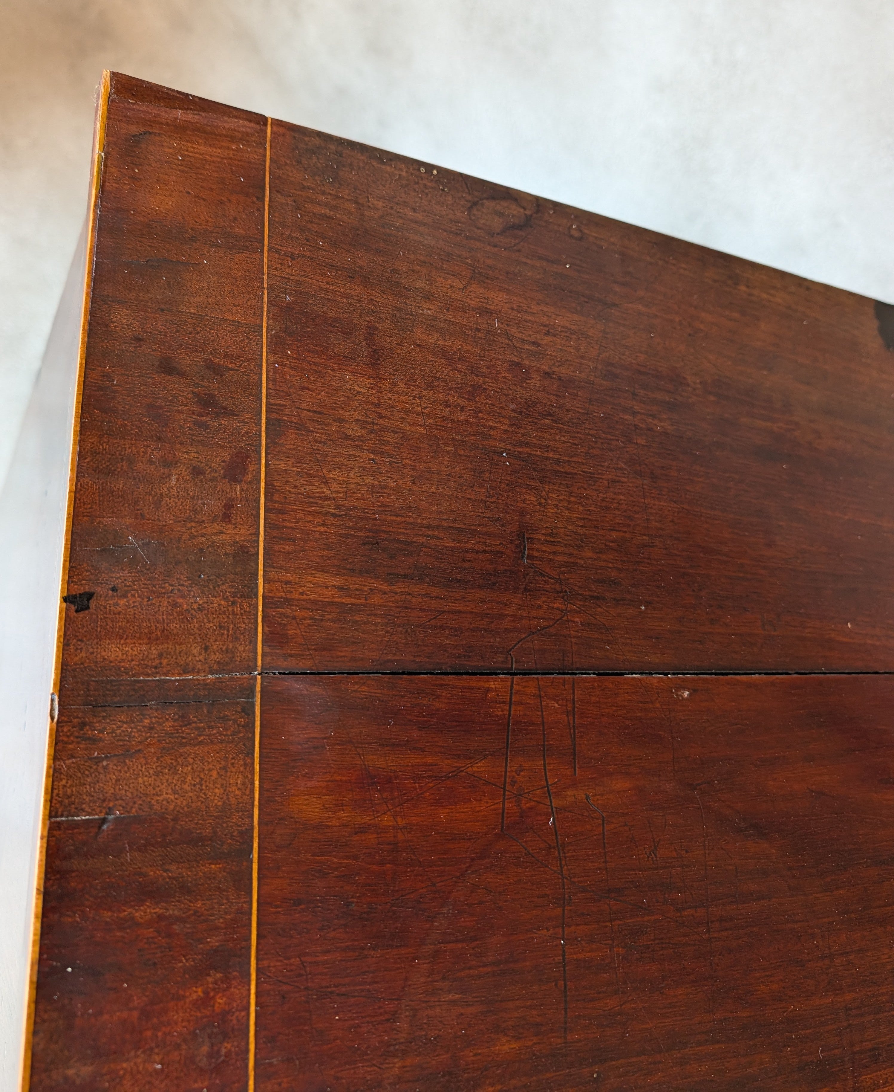 Antique Mahogany George III Secretaire Chest / Georgian Chest Of Drawers