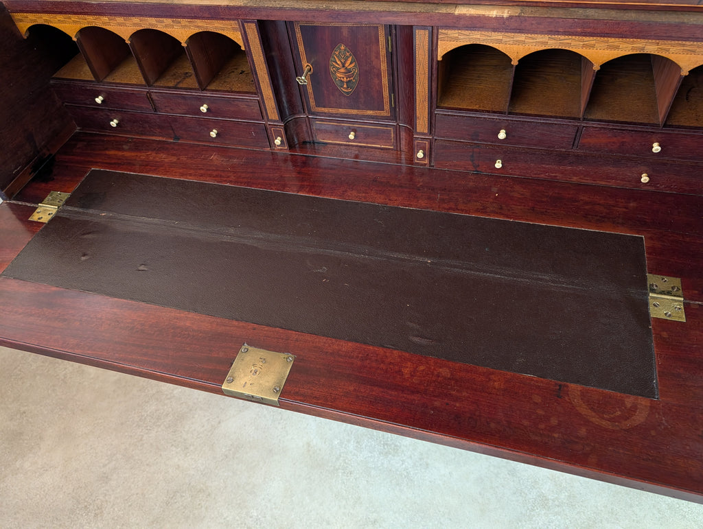 Antique Mahogany George III Secretaire Chest / Georgian Chest Of Drawers
