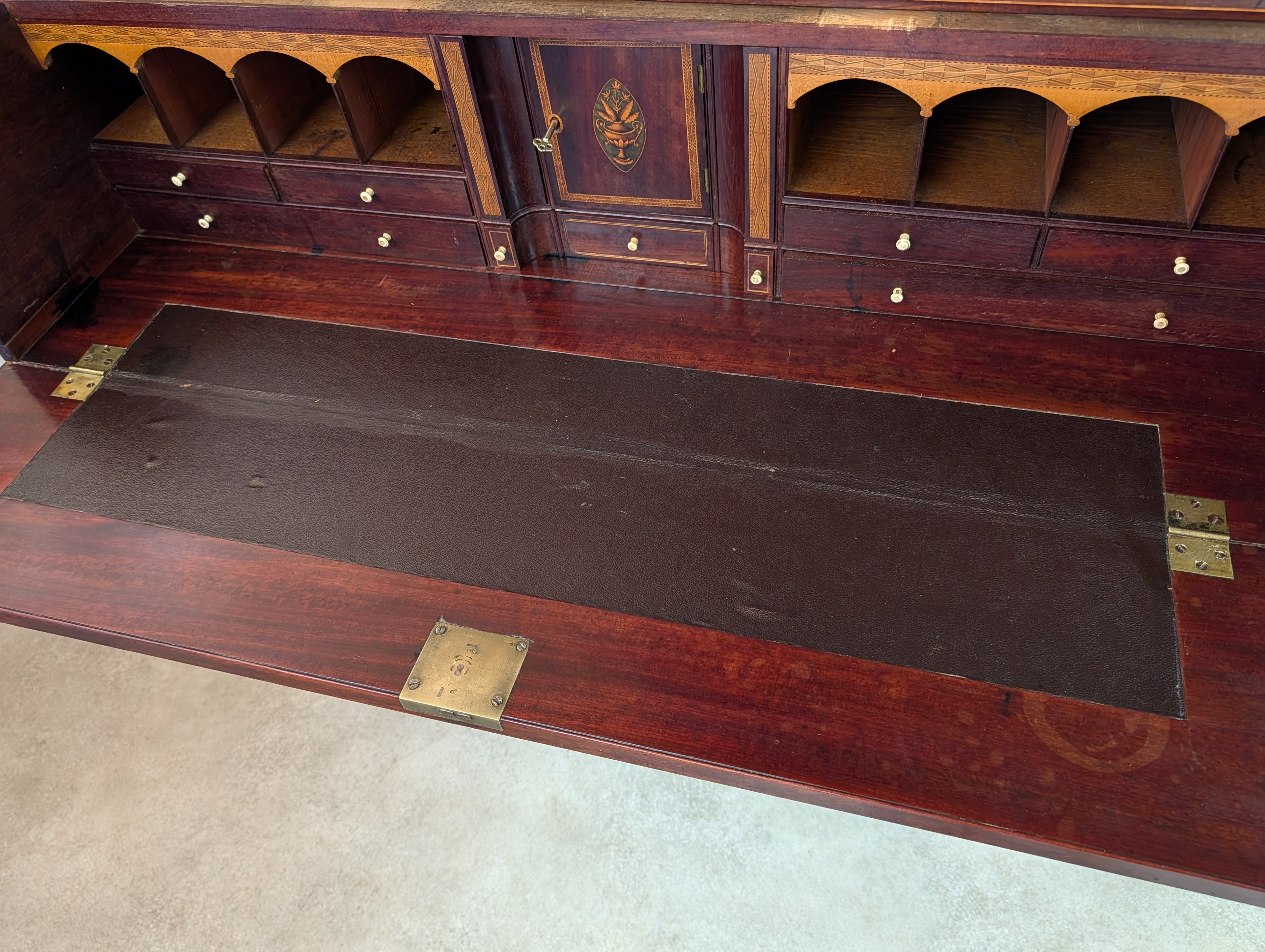 Antique Mahogany George III Secretaire Chest / Georgian Chest Of Drawers
