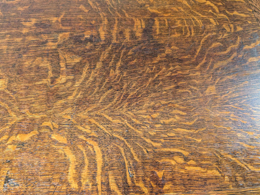 Early 20th Century Vintage Oak Double Pedestal Teachers Desk