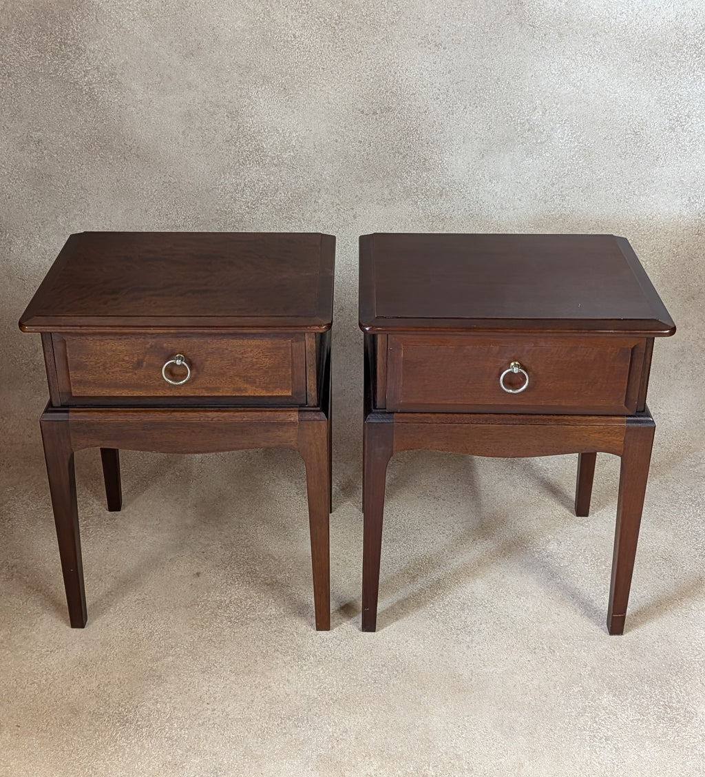 Vintage Pair Of Stag Minstrel Bedside Tables /Night Stands