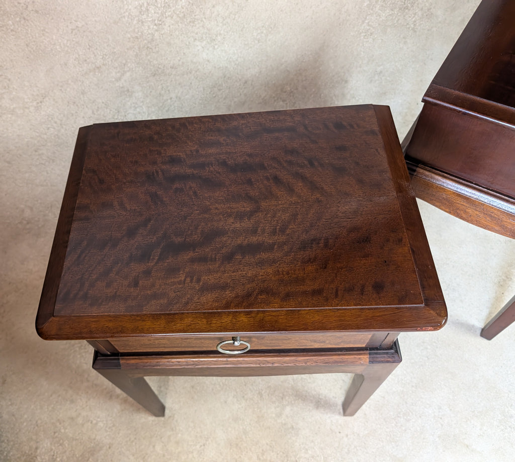 Vintage Pair Of Stag Minstrel Bedside Tables /Night Stands
