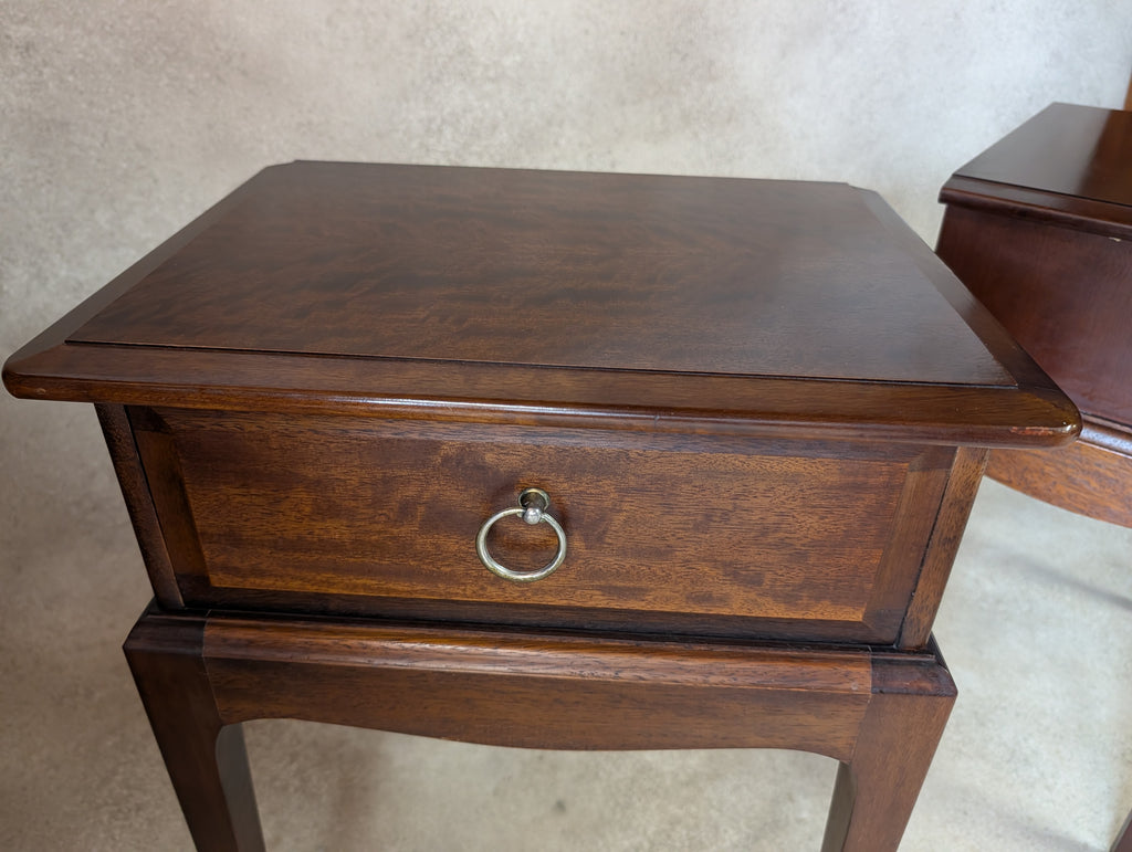Vintage Pair Of Stag Minstrel Bedside Tables /Night Stands