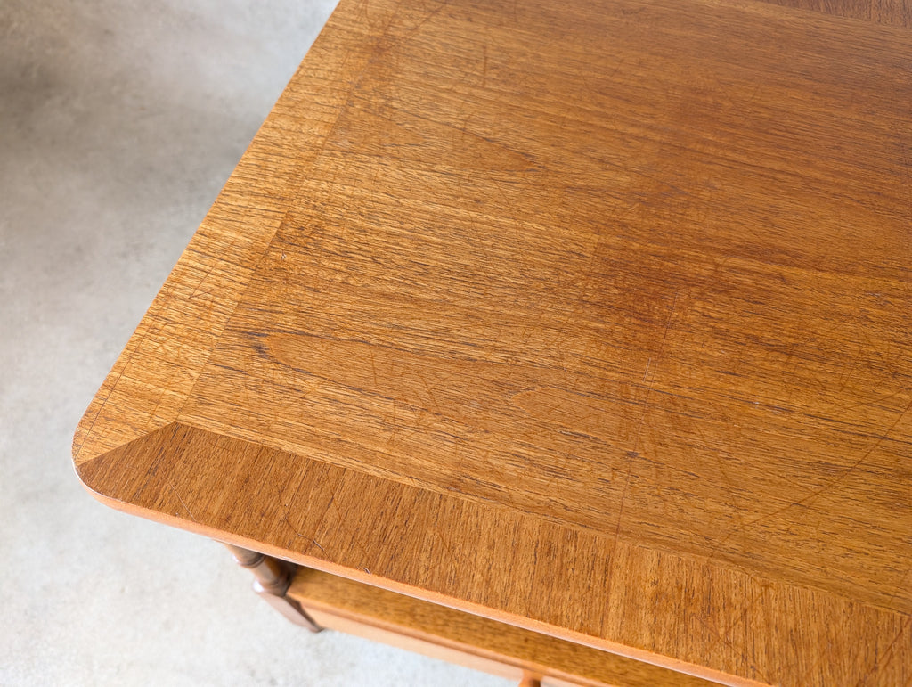 Mid Century Pair Of Nathan Teak Bedside Tables /Nightstands
