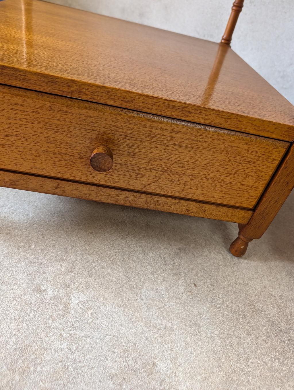 Mid Century Pair Of Nathan Teak Bedside Tables /Nightstands