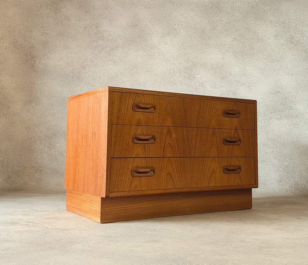 Mid Century G Plan Fresco Chest Of Drawers Vintage Teak 3 Drawer Chest 1960s