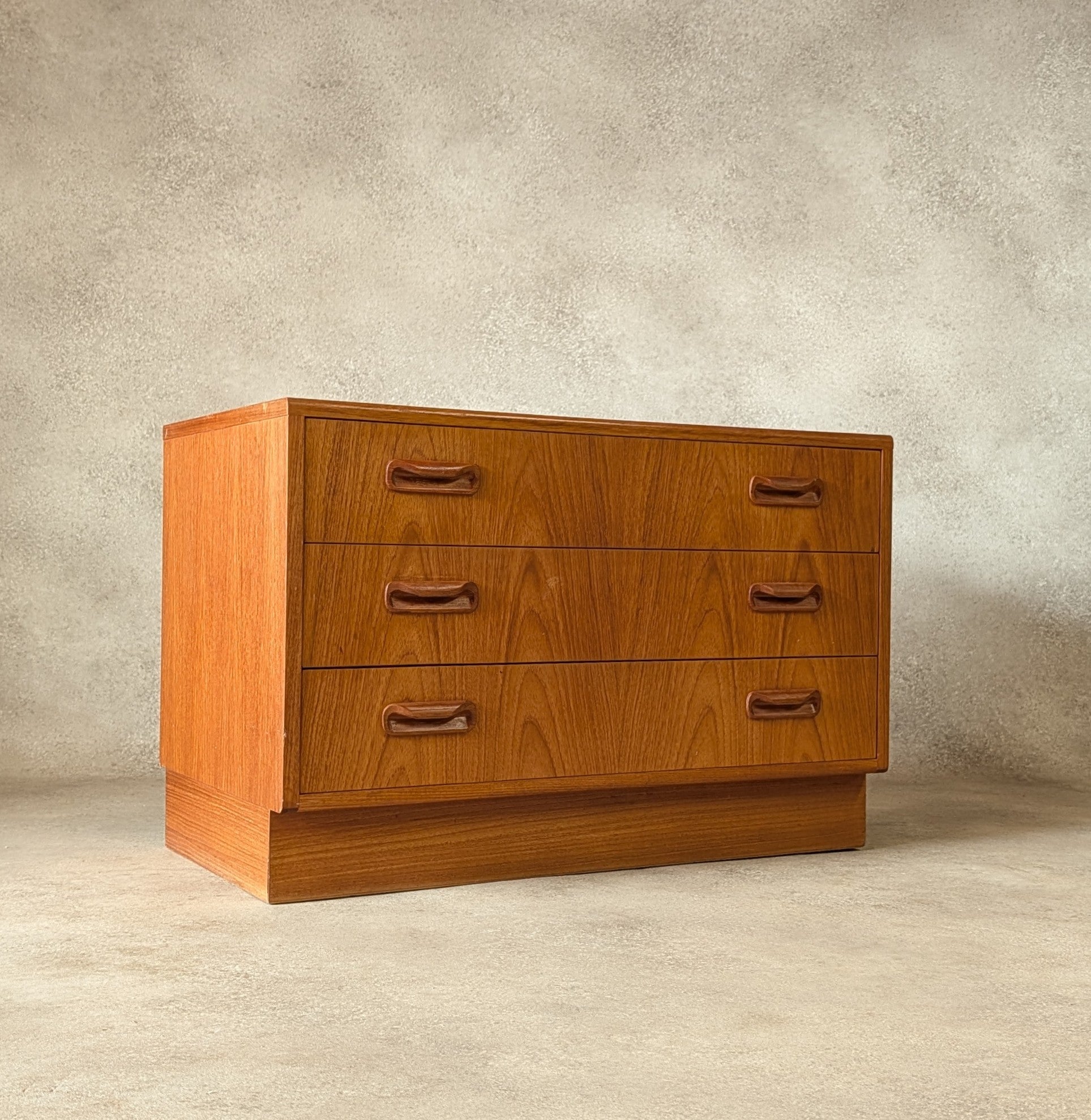 Mid Century G Plan Fresco Chest Of Drawers Vintage Teak 3 Drawer Chest 1960s