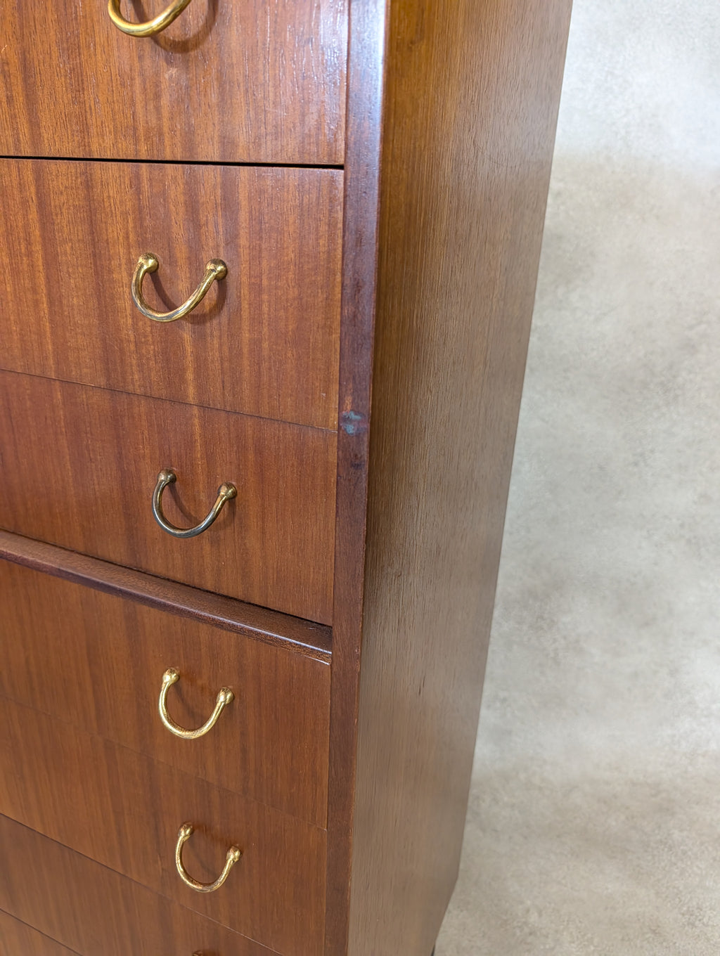 Mid Century G Plan Librenza Tallboy Vintage Tola Chest Of Drawers  - 7 Drawer
