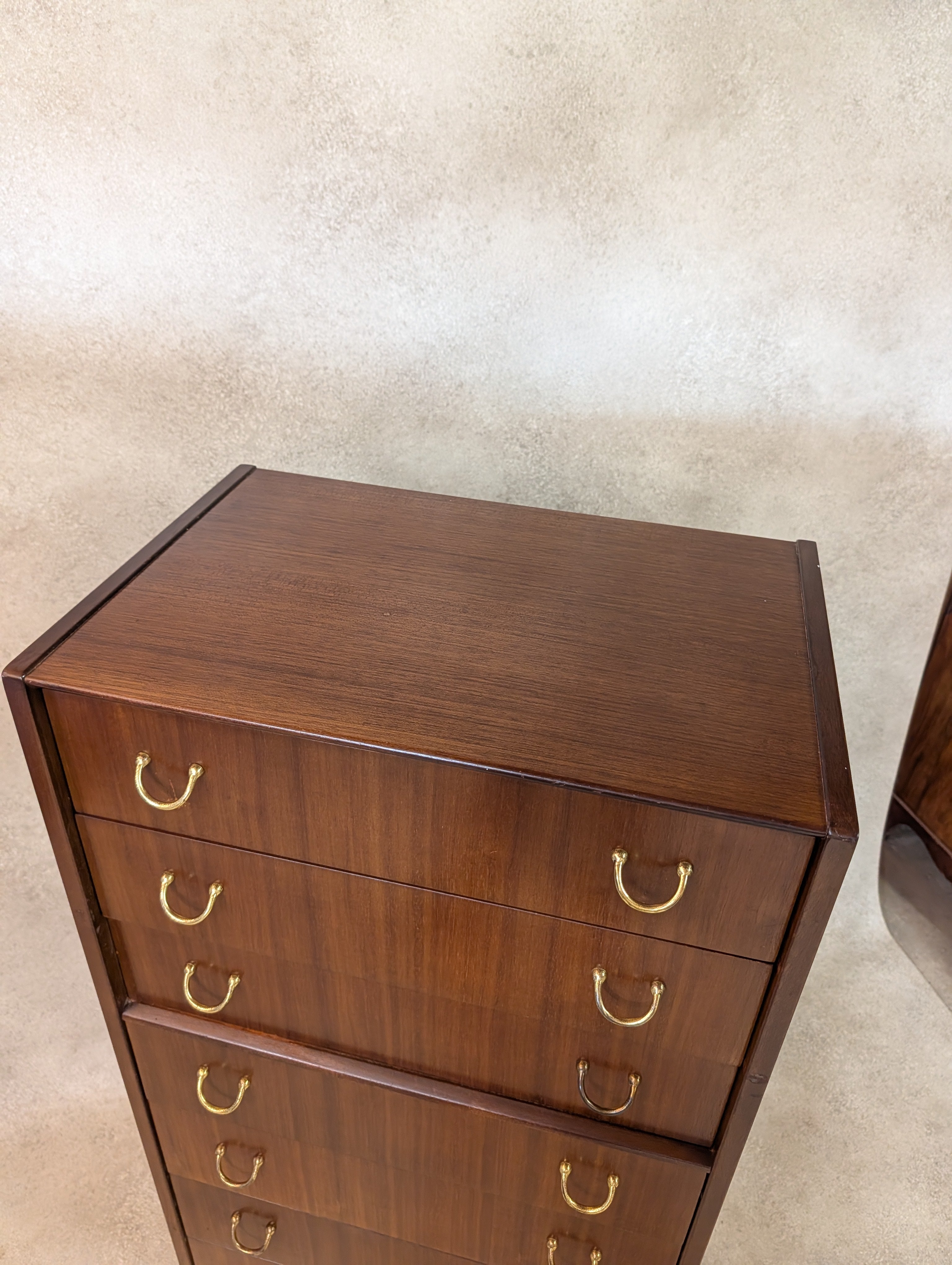 Mid Century G Plan Librenza Tallboy Vintage Tola Chest Of Drawers  - 7 Drawer