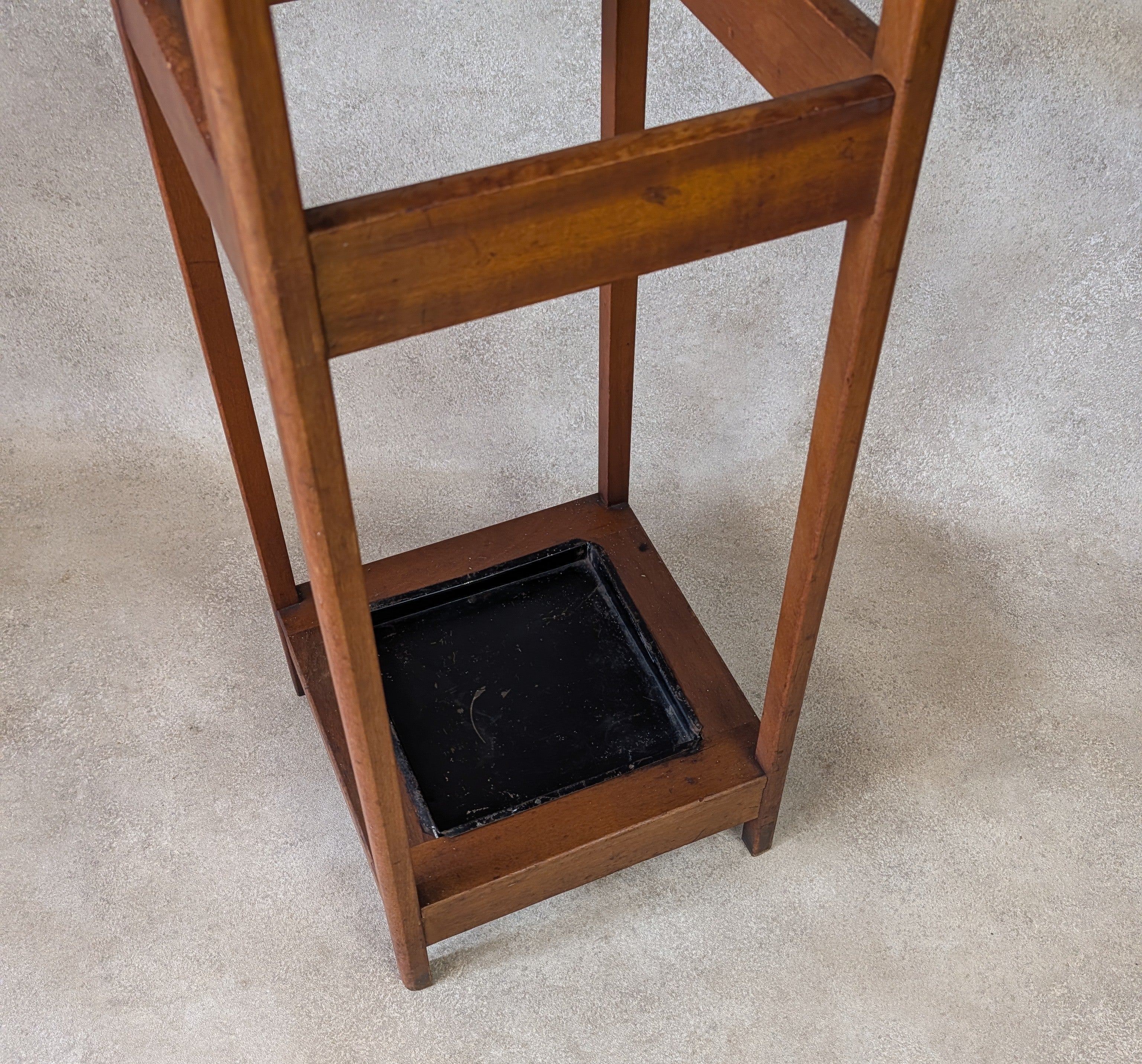Antique Arts & Crafts Beech Coat Stand Hall Umbrella Stick Stand Edwardian 1900s