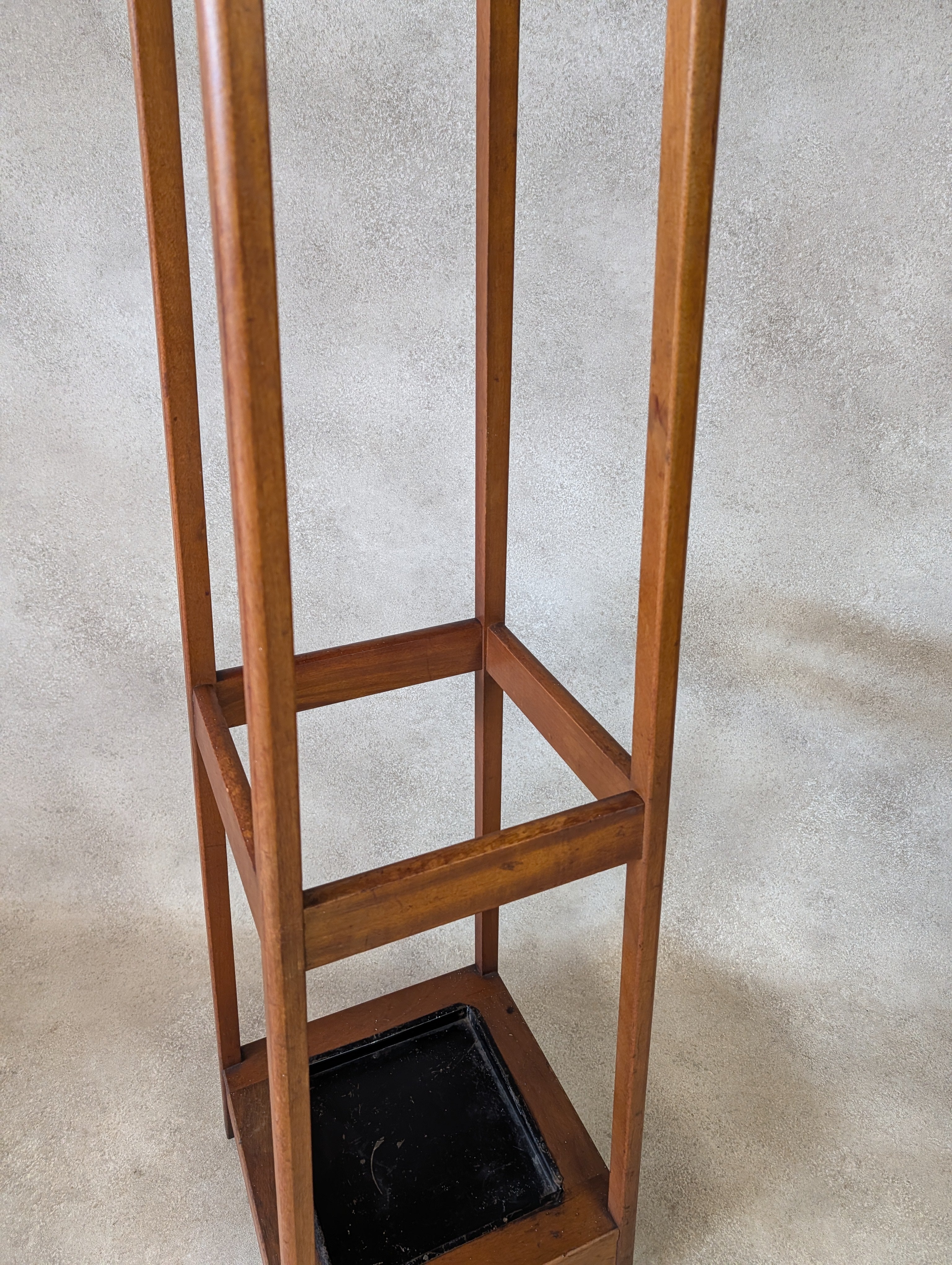 Antique Arts & Crafts Beech Coat Stand Hall Umbrella Stick Stand Edwardian 1900s