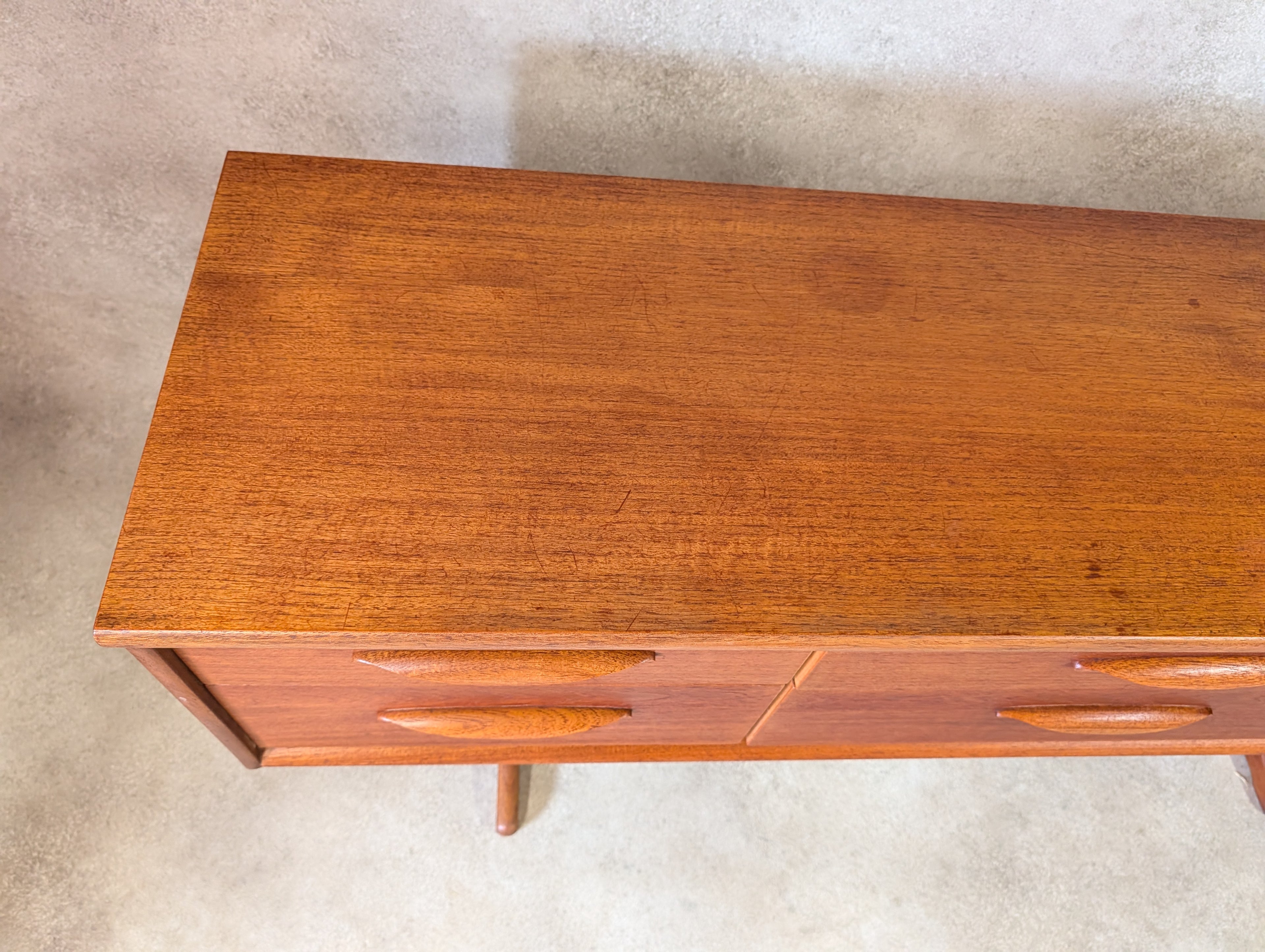 Mid Century Teak Austinsuite Sideboard Vintage 1960s Low Chest Of Drawers