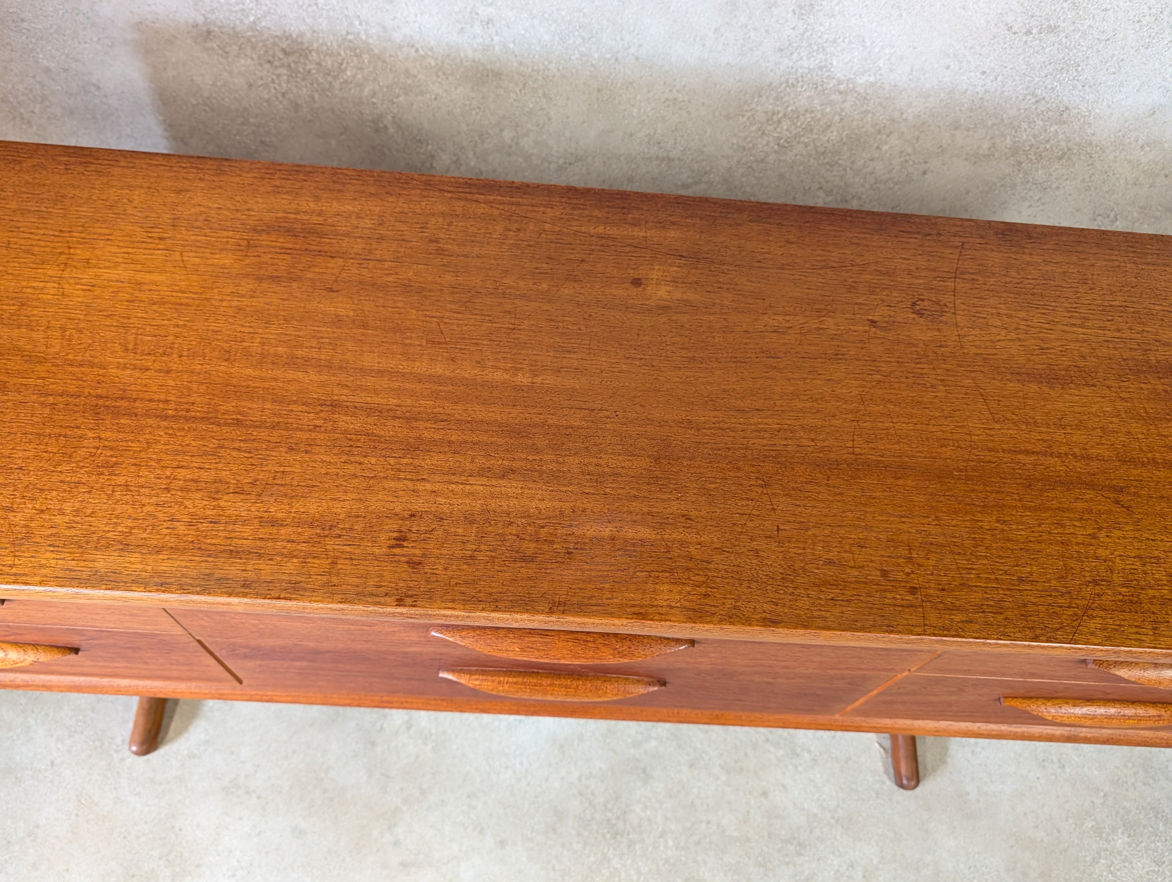 Mid Century Teak Austinsuite Sideboard Vintage 1960s Low Chest Of Drawers