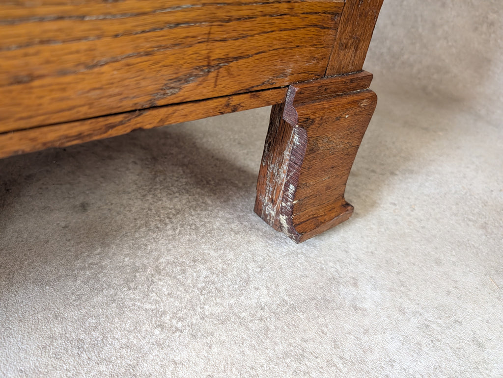 Early 20th Century Oak Chest Of Drawers Vintage Rustic 2 Drawer Chest
