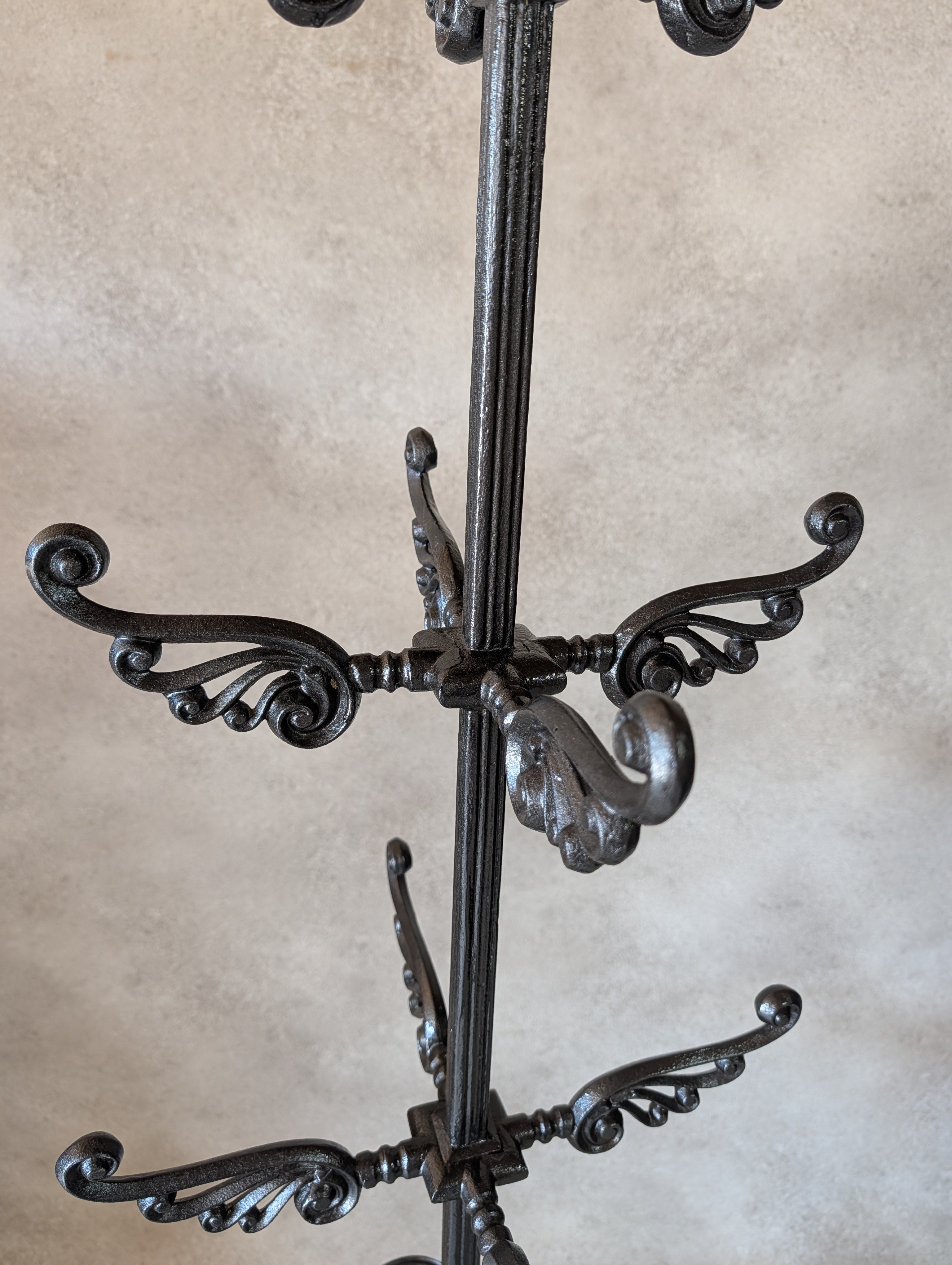 Antique Victorian Cast Iron Hall Stand Coat Rack Umbrella Stand - 19th Century