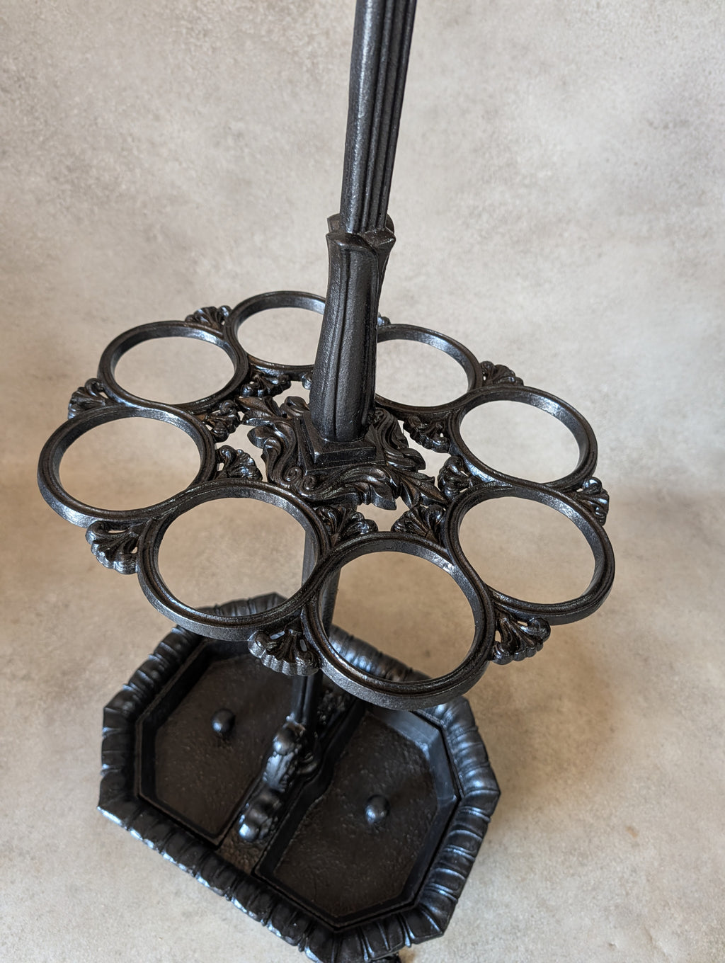 Antique Victorian Cast Iron Hall Stand Coat Rack Umbrella Stand - 19th Century