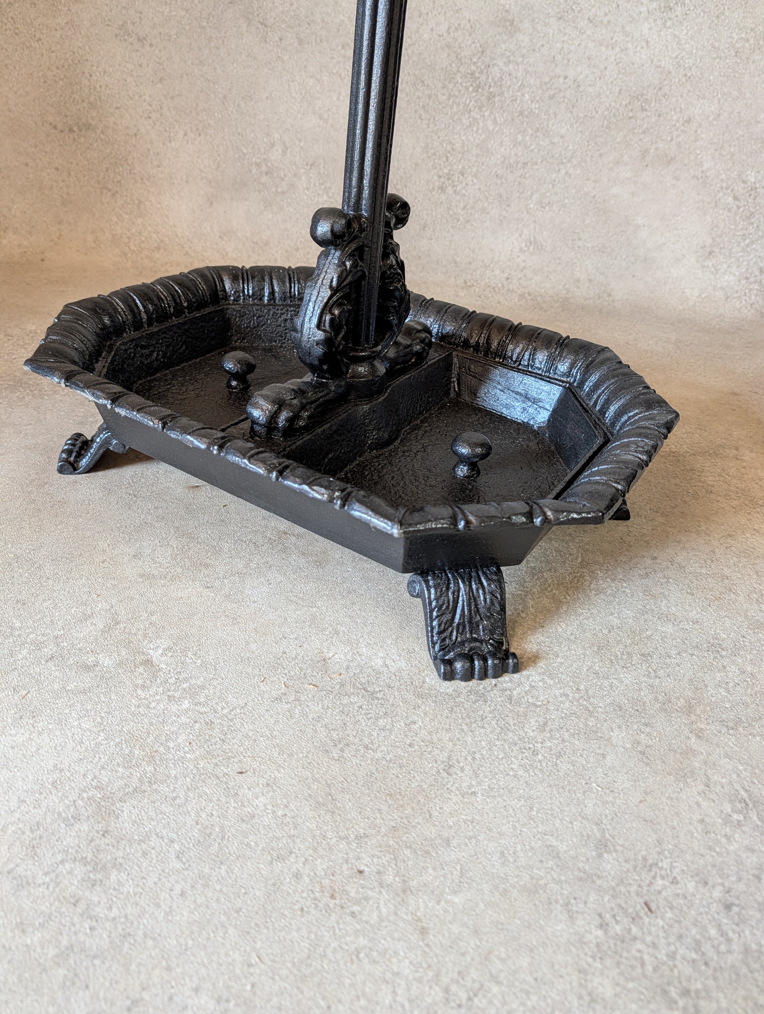 Antique Victorian Cast Iron Hall Stand Coat Rack Umbrella Stand - 19th Century