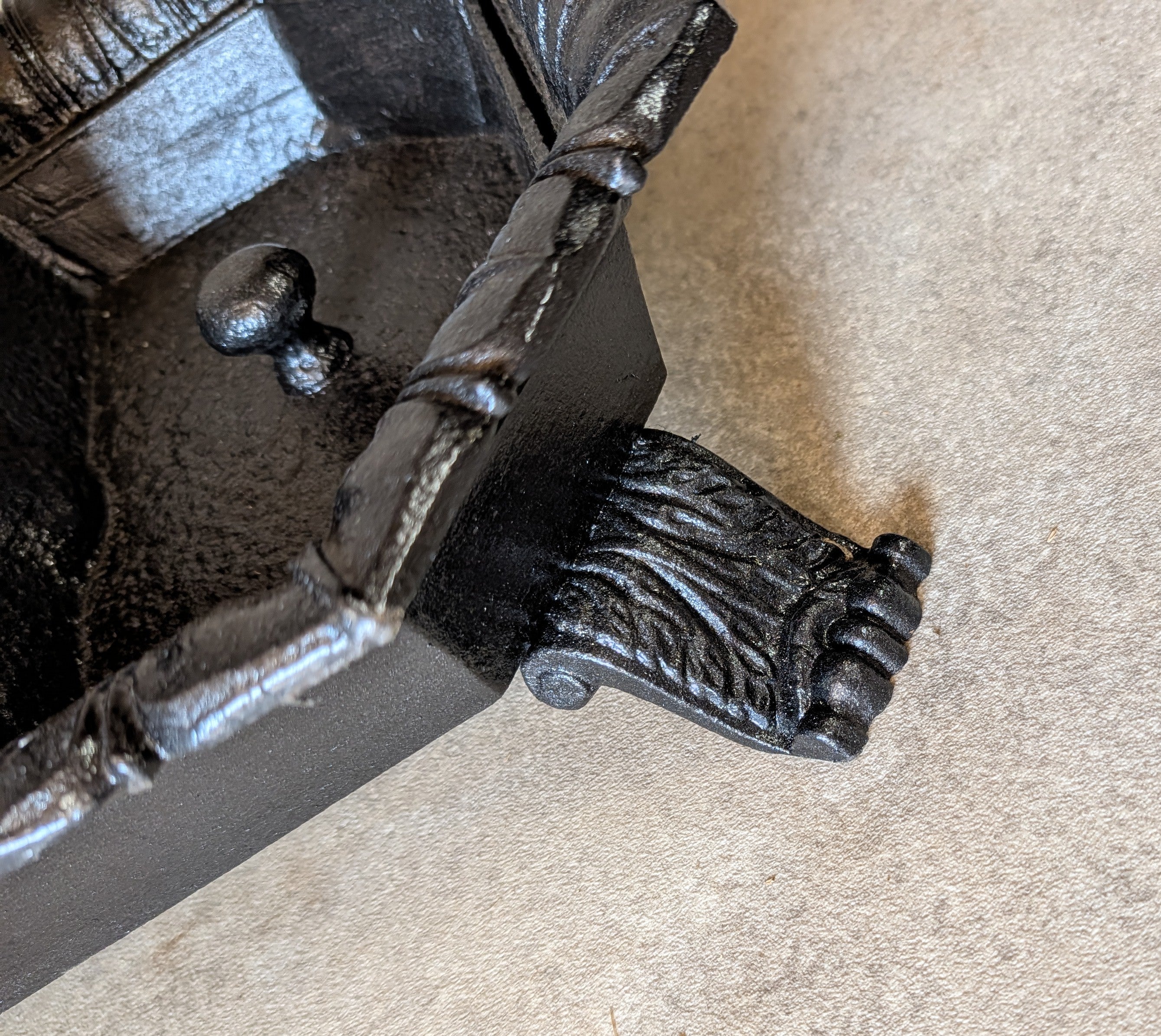 Antique Victorian Cast Iron Hall Stand Coat Rack Umbrella Stand - 19th Century