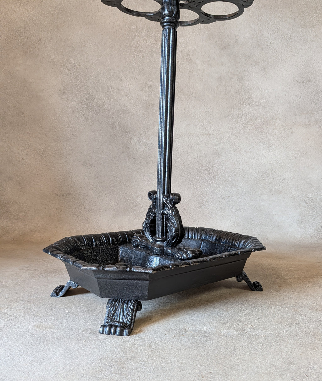 Antique Victorian Cast Iron Hall Stand Coat Rack Umbrella Stand - 19th Century