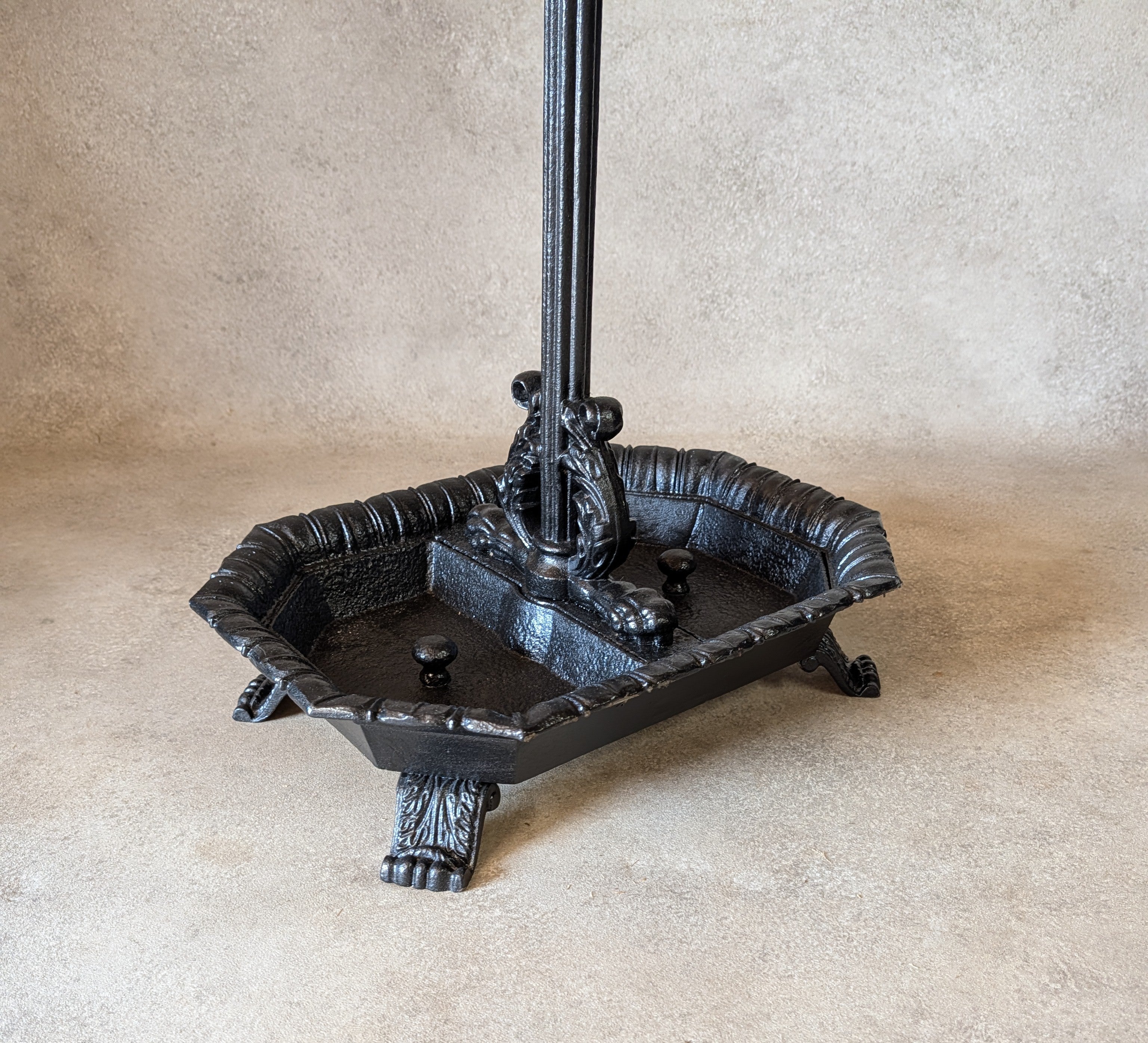 Antique Victorian Cast Iron Hall Stand Coat Rack Umbrella Stand - 19th Century